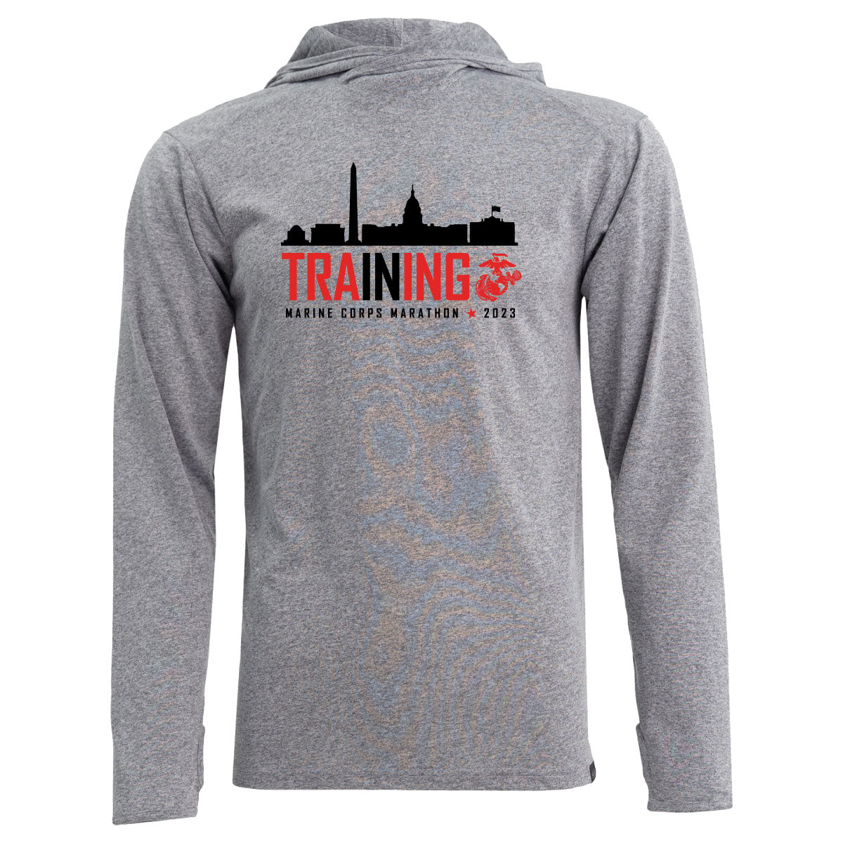 Marine Corps Marathon Monument Sun Hoodie