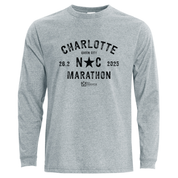 Novant Health Charlotte Marathon NC Flag Eco Long Sleeve T-Shirt