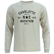 Novant Health Charlotte Marathon NC Flag Eco Long Sleeve T-Shirt