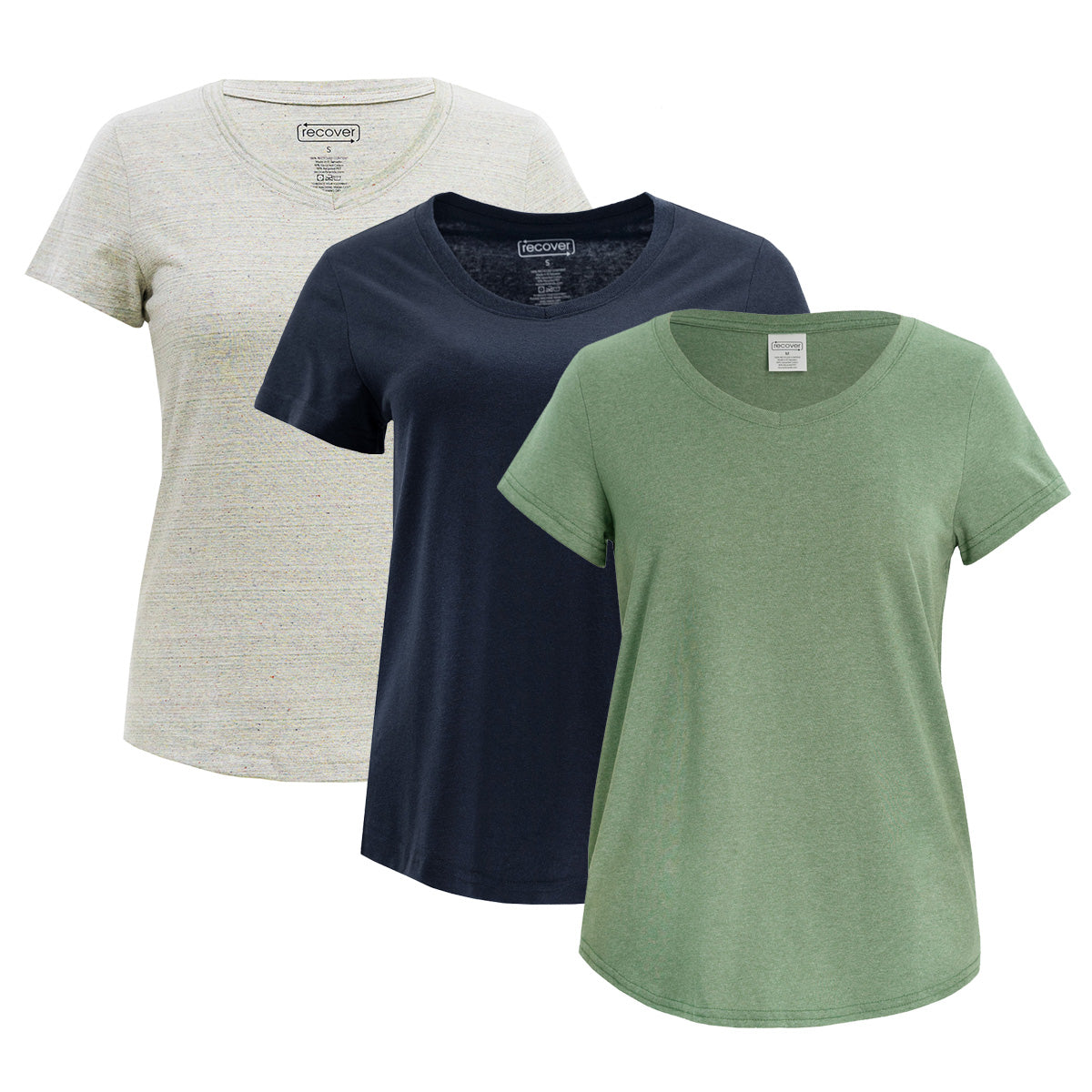Women's Eco Short Sleeve T-Shirt 3-Pack Bundle