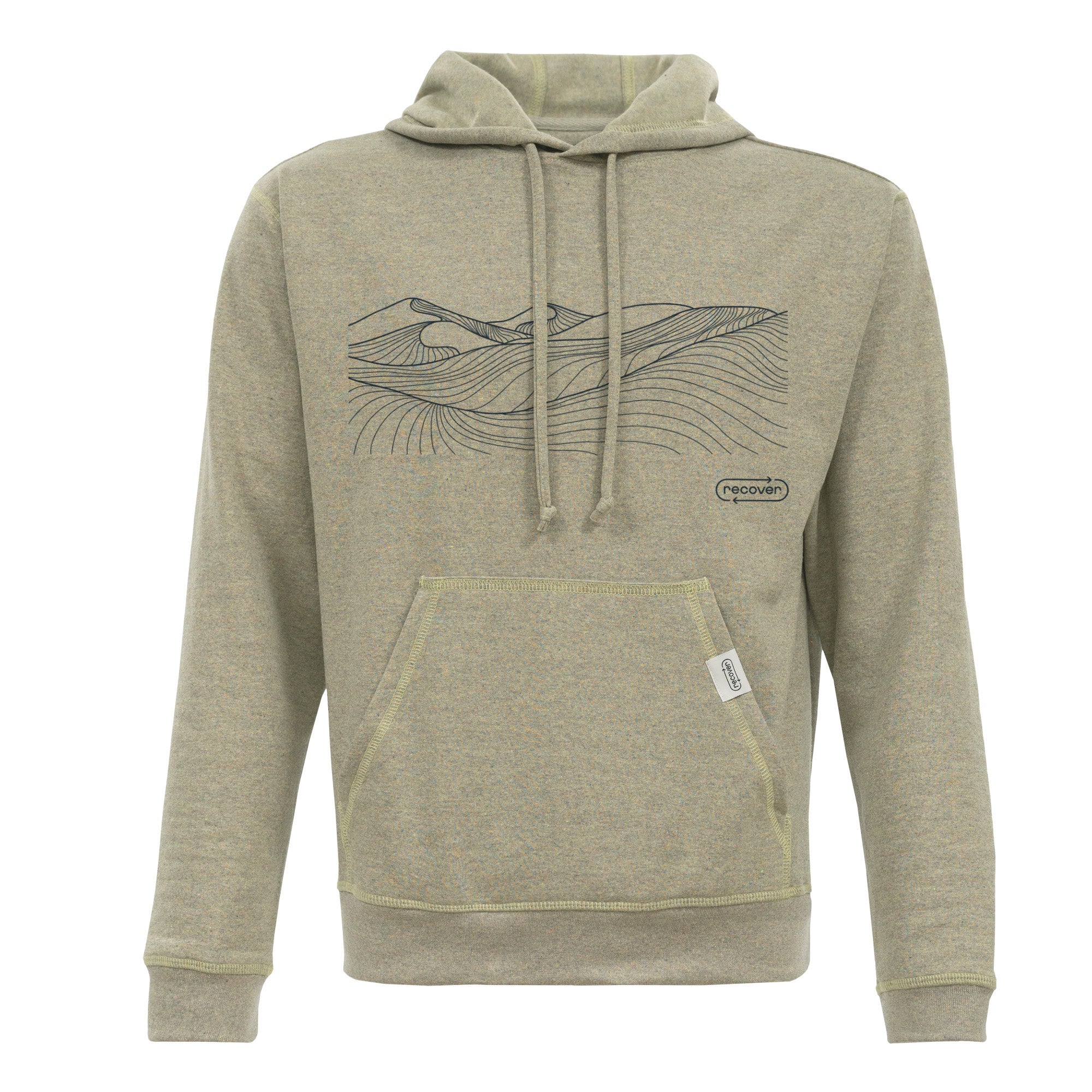 RC1093 - Mountain Lines Fleece Pullover Hoodie