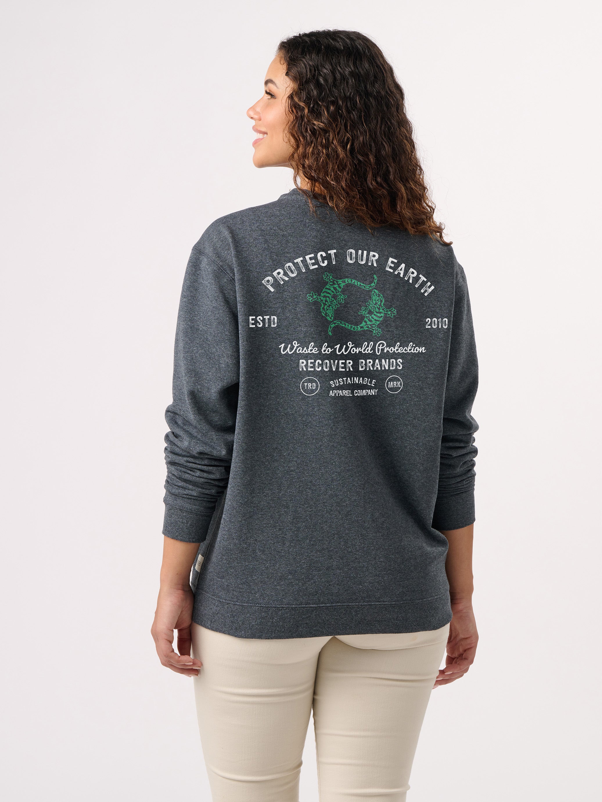 RC1095 - Protect Our Earth Fleece Crewneck Sweatshirt