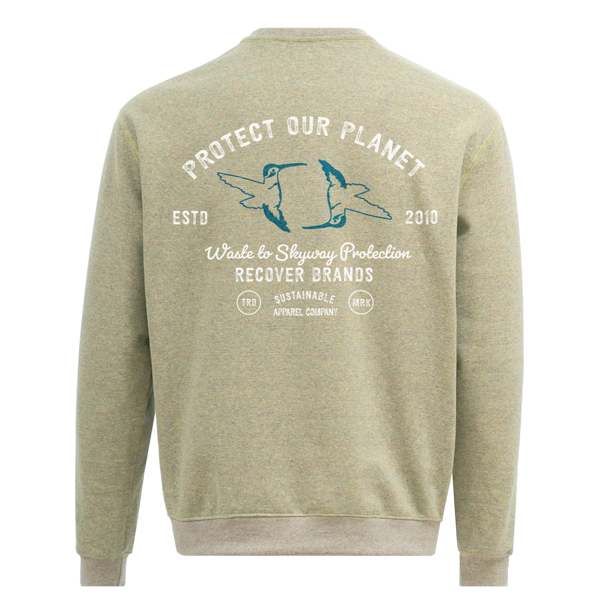 RC1095 - Protect Our Planet Fleece Crewneck Sweatshirt