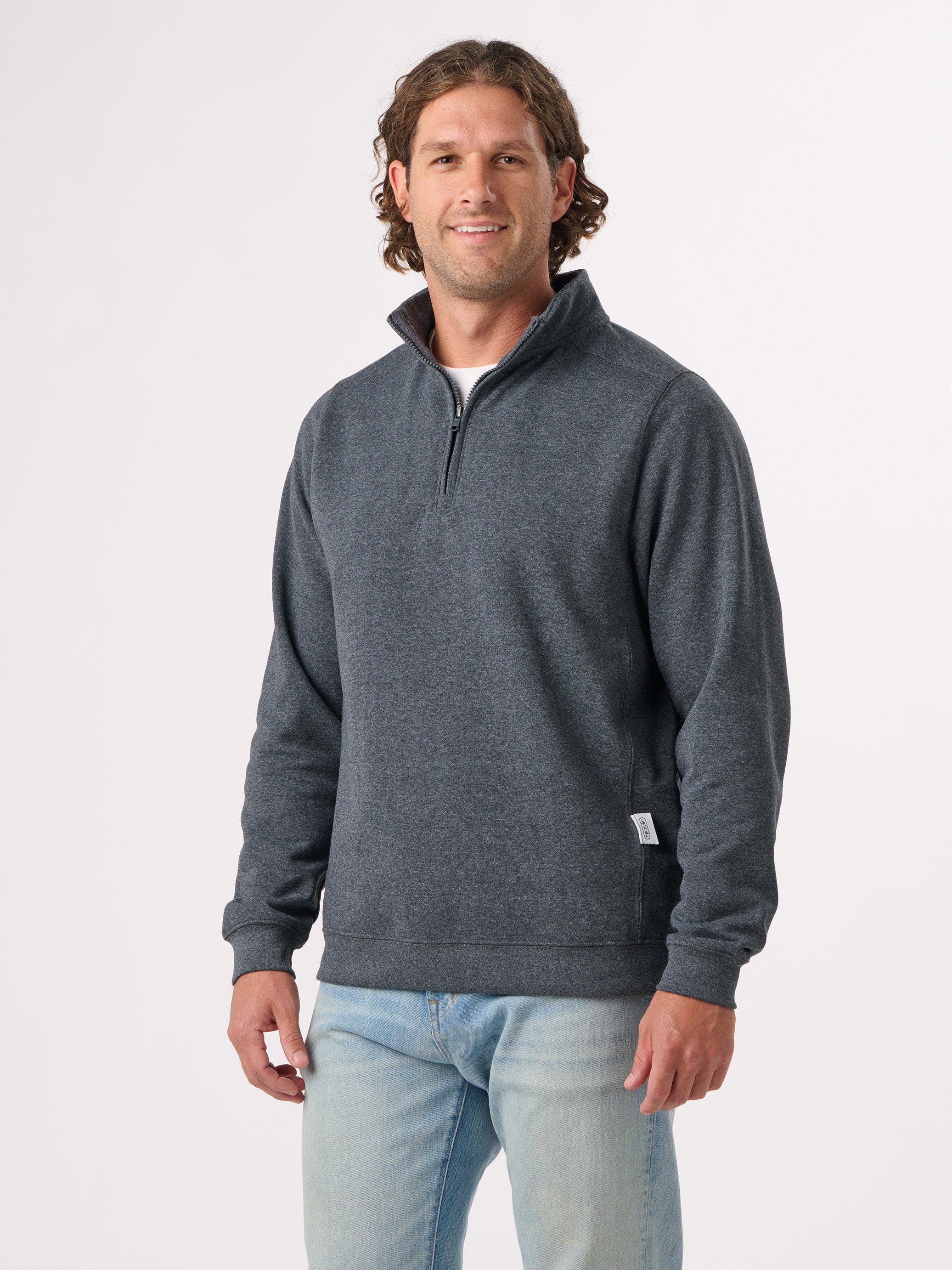 Sustainable Quarter Zip Sweatshirt | Eco-Friendly | Recycled