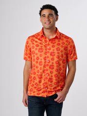 SE6000 - Sport Elite Hawaiian Flowers Button Down