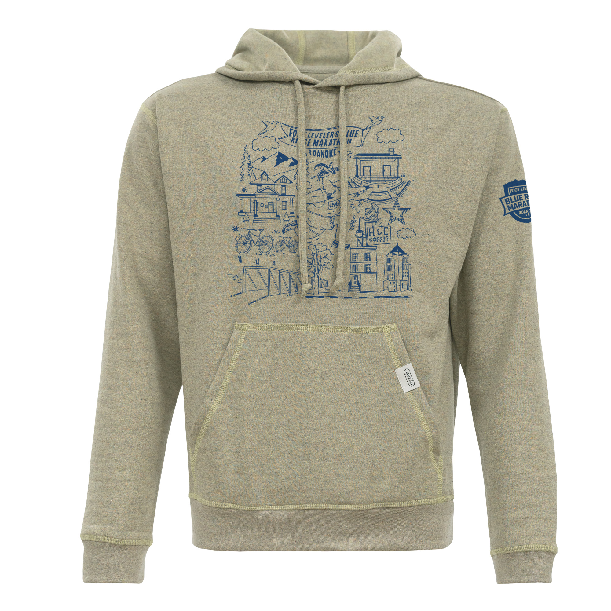 Blue Ridge Marathon Collage Fleece Hoodie