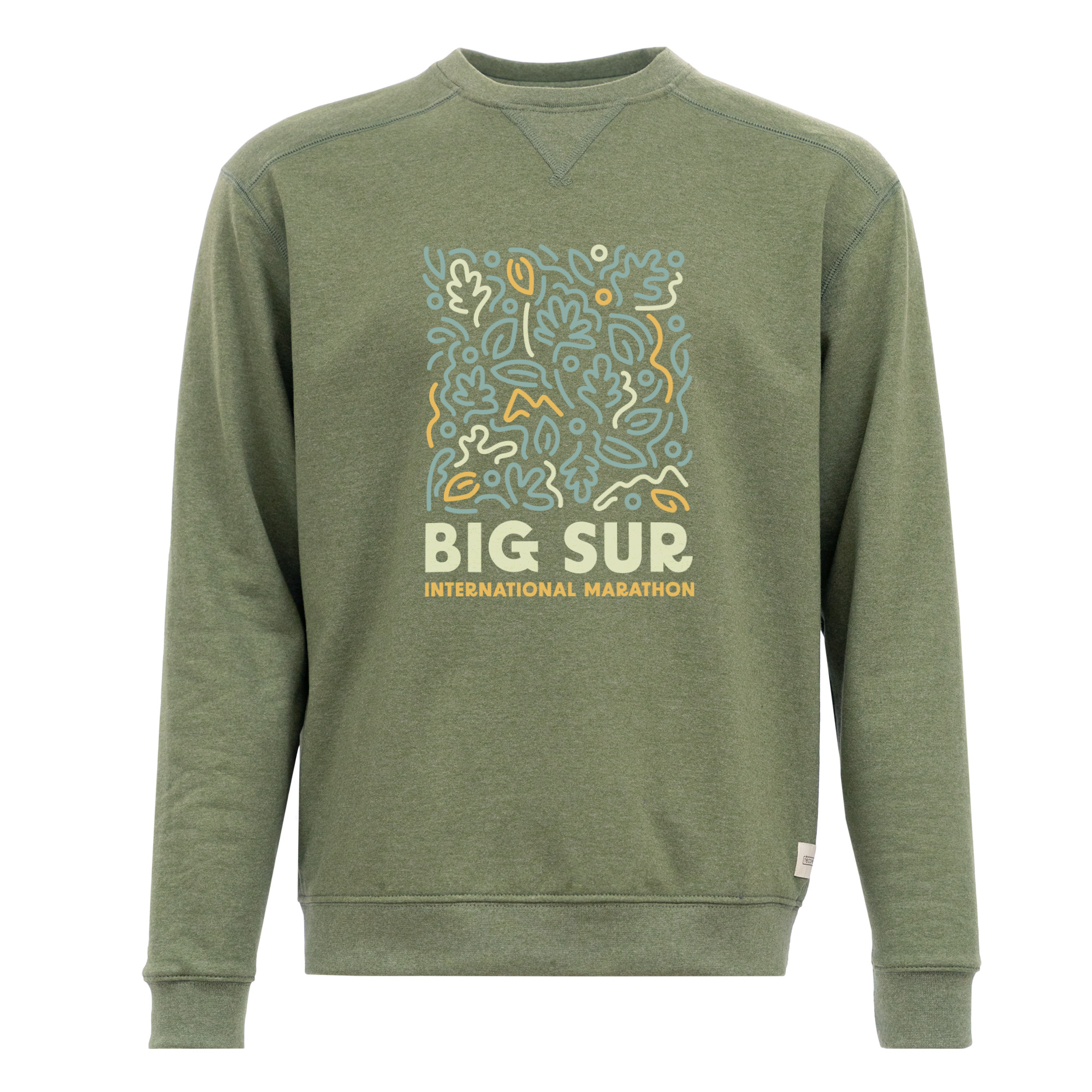 Big Sur Marathon Collage Fleece Crewneck