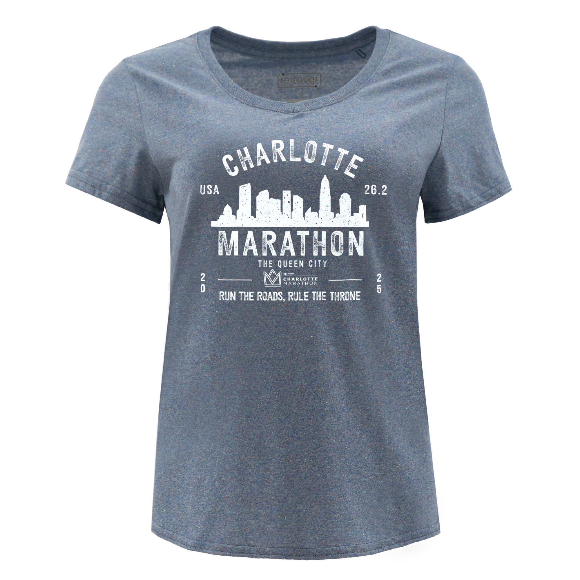 Novant Health Charlotte Marathon Rule The Throne Women's Eco Tee