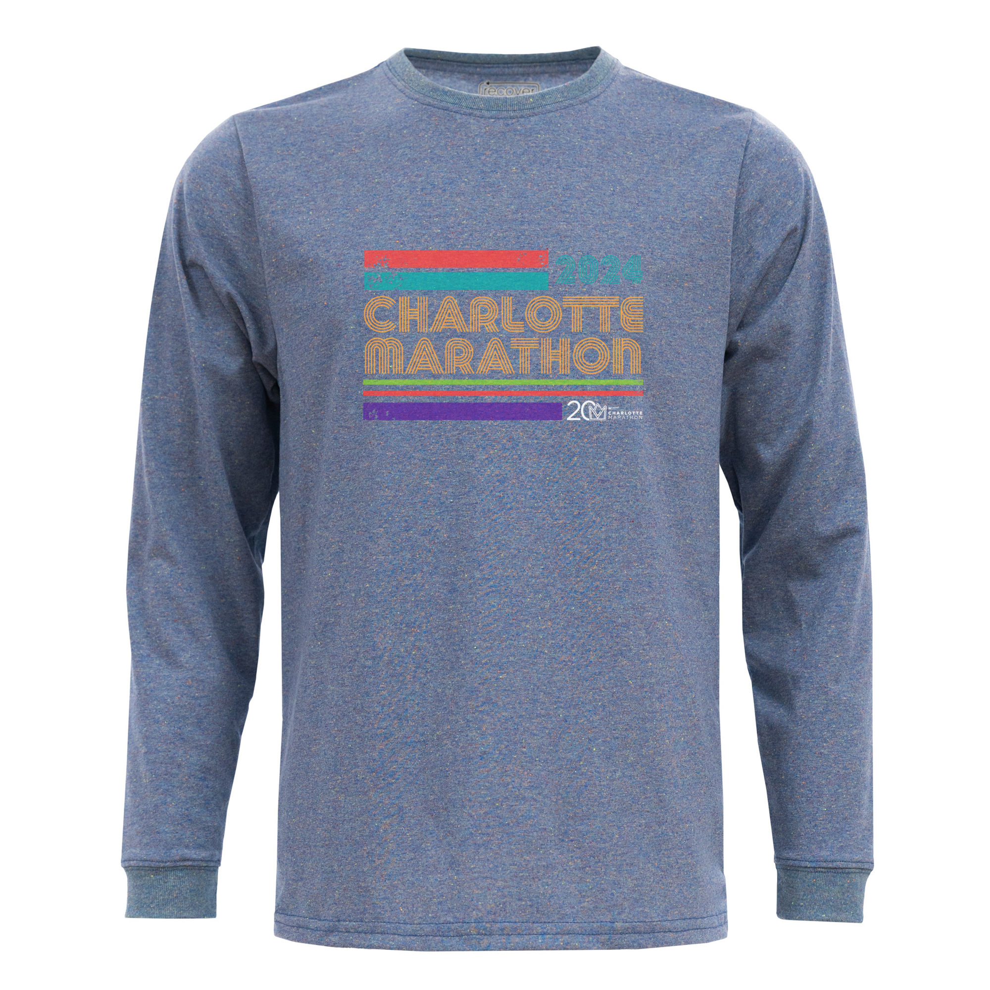 EC102 - Retro Charlotte Marathon Long Sleeve T-Shirt