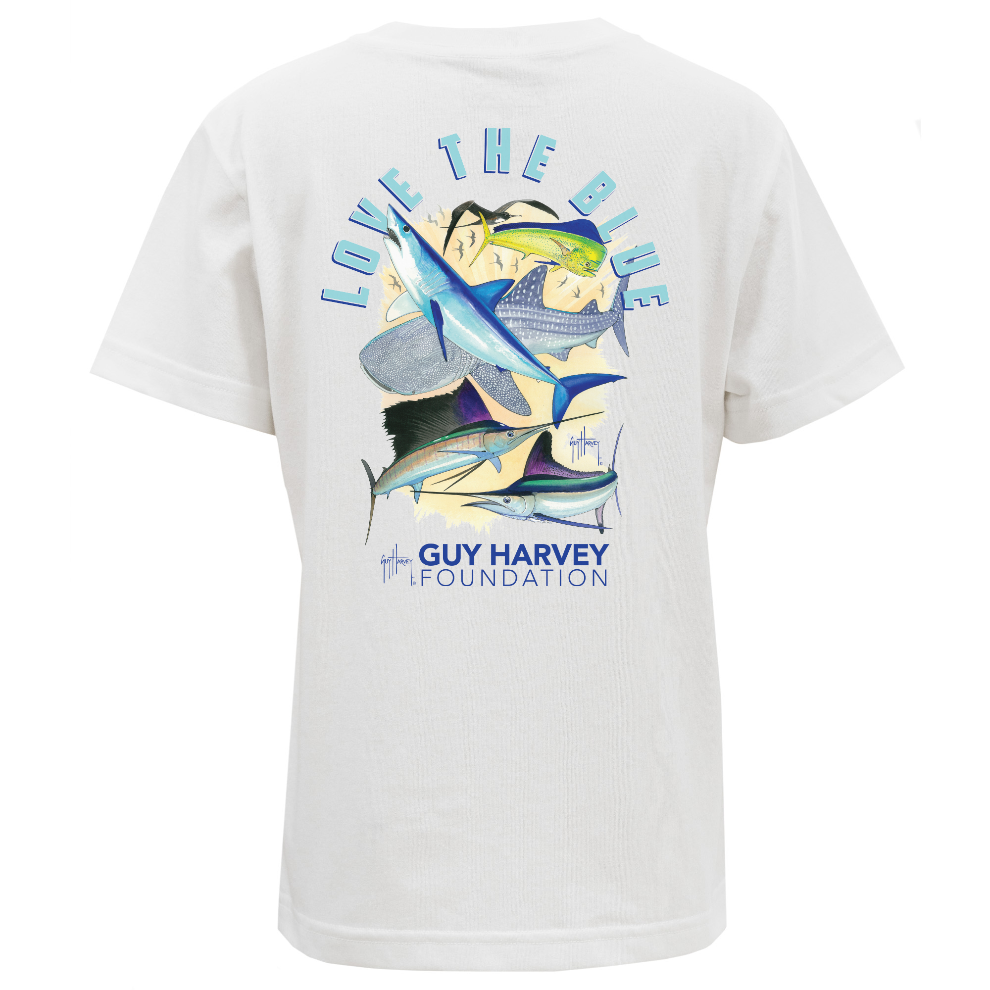 Guy Harvey Foundation Love the Blue Youth Eco T-Shirt