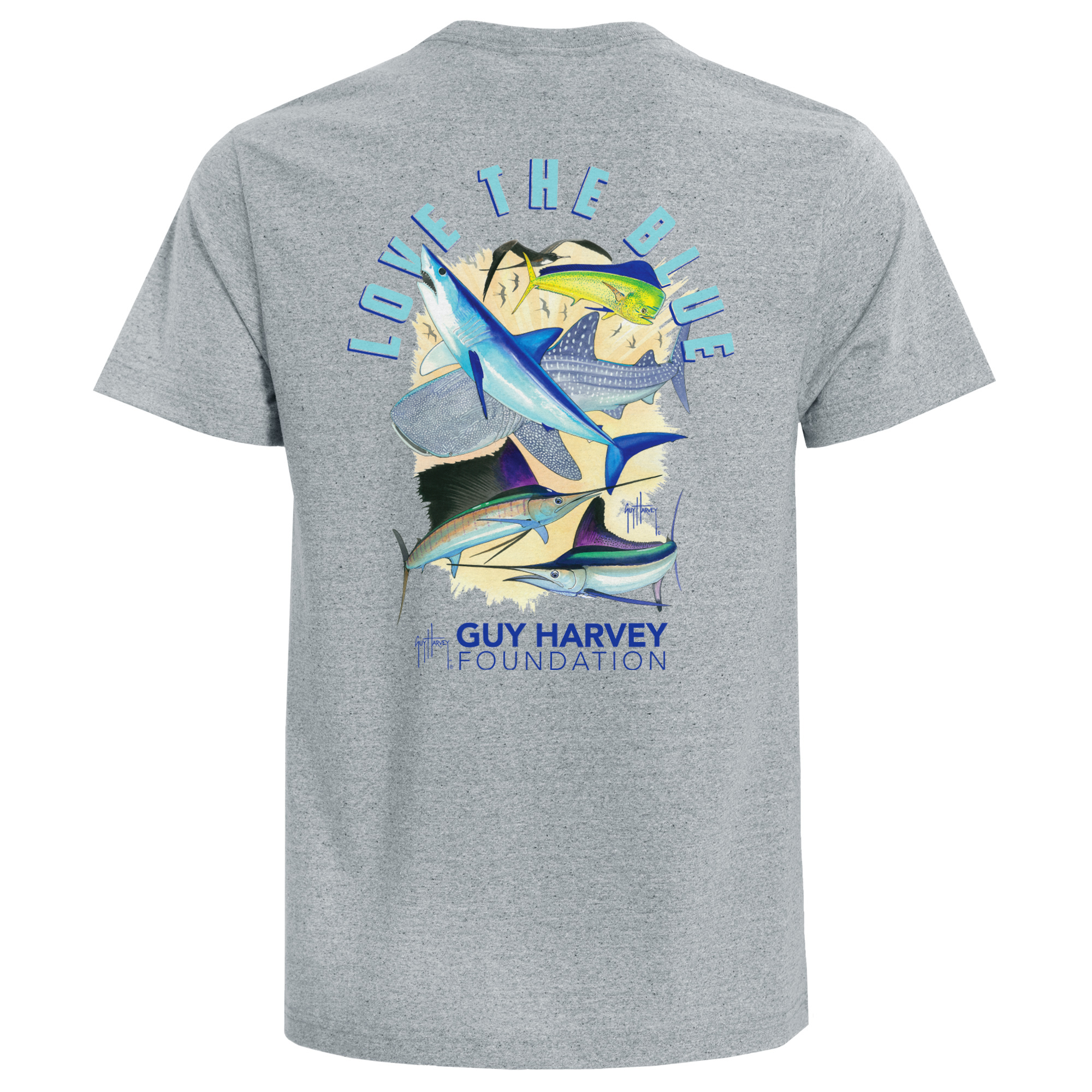 Guy Harvey Foundation Love the Blue Eco T-Shirt