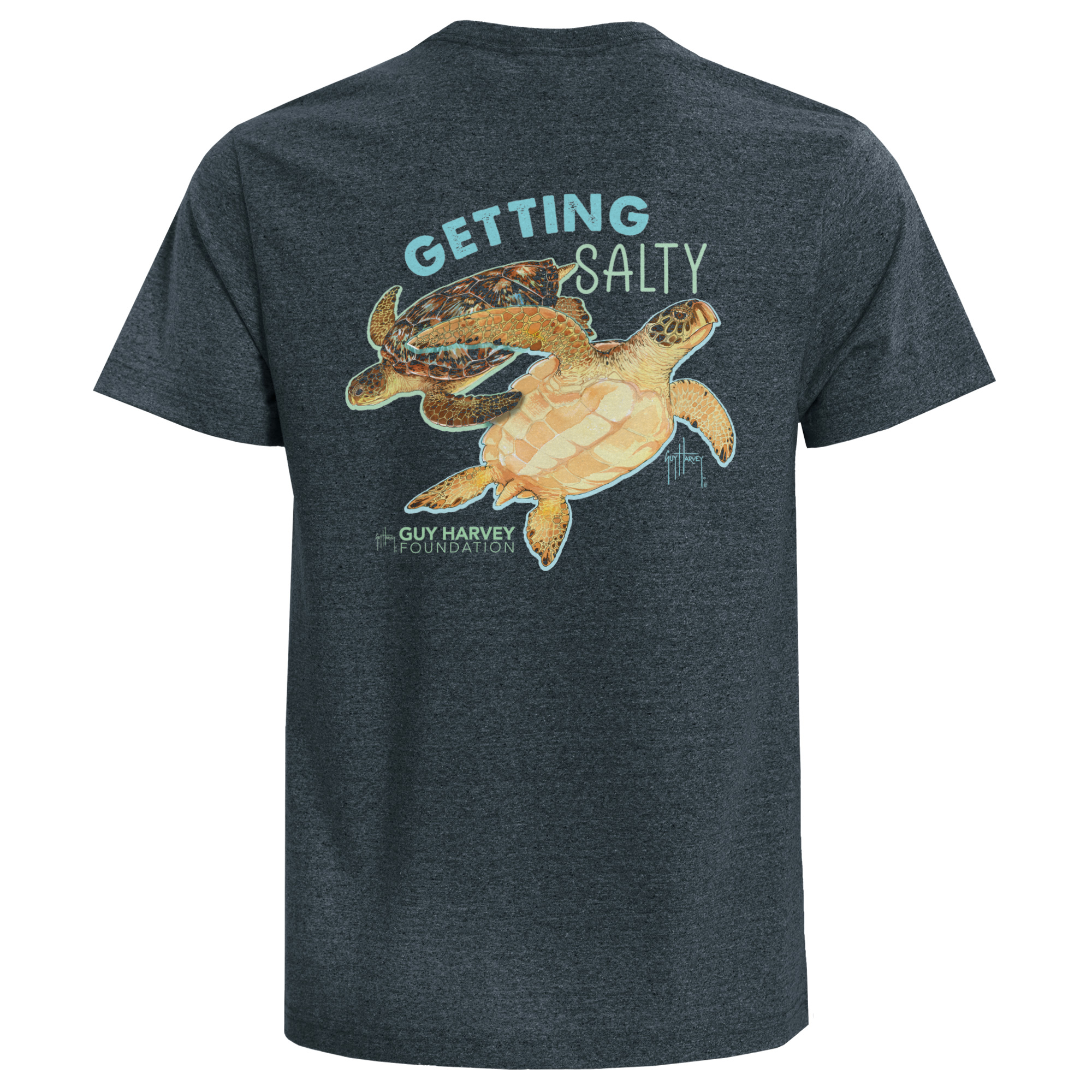 Guy Harvey Foundation Getting Salty Turtle Eco T-Shirt