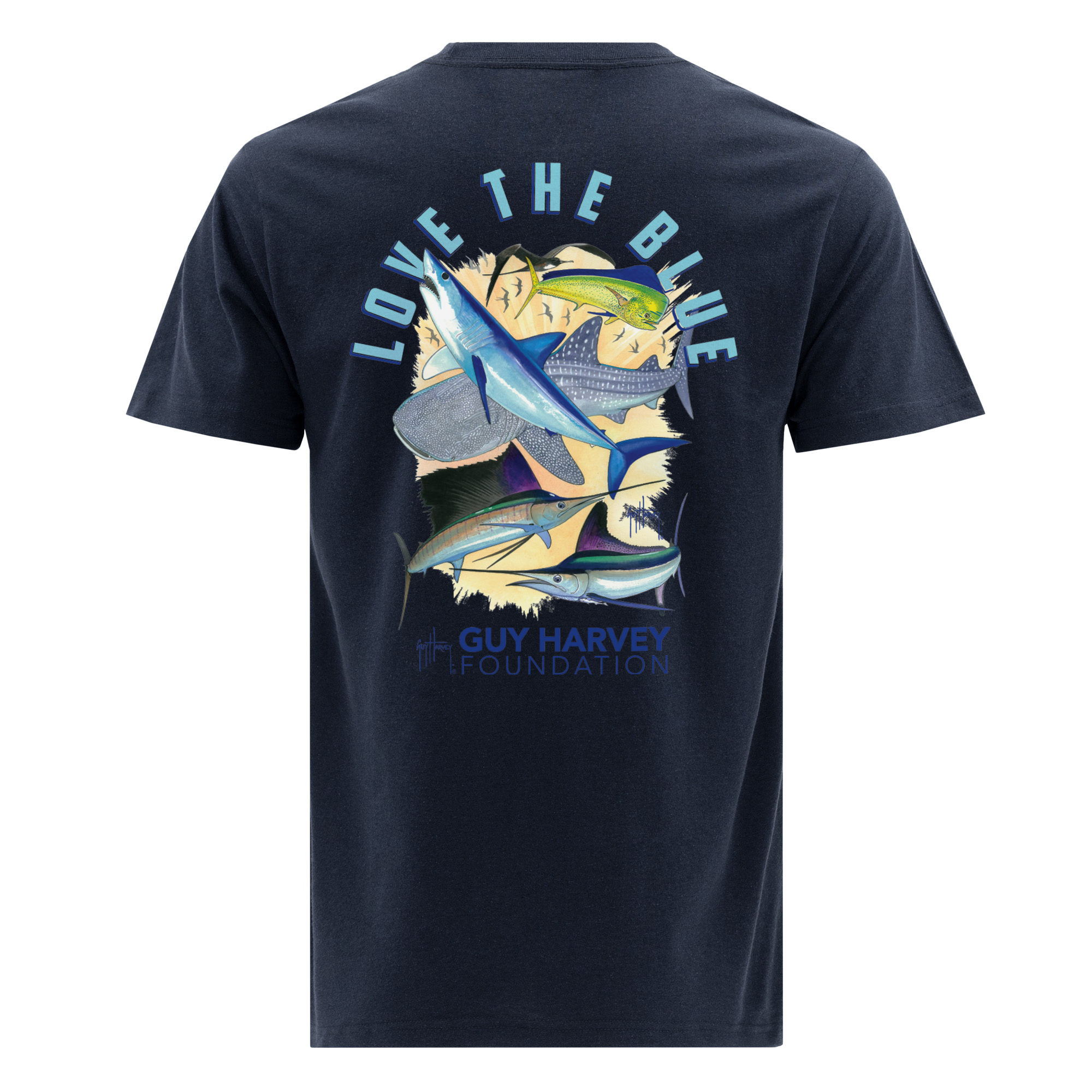 Guy Harvey Foundation Love the Blue Eco T-Shirt