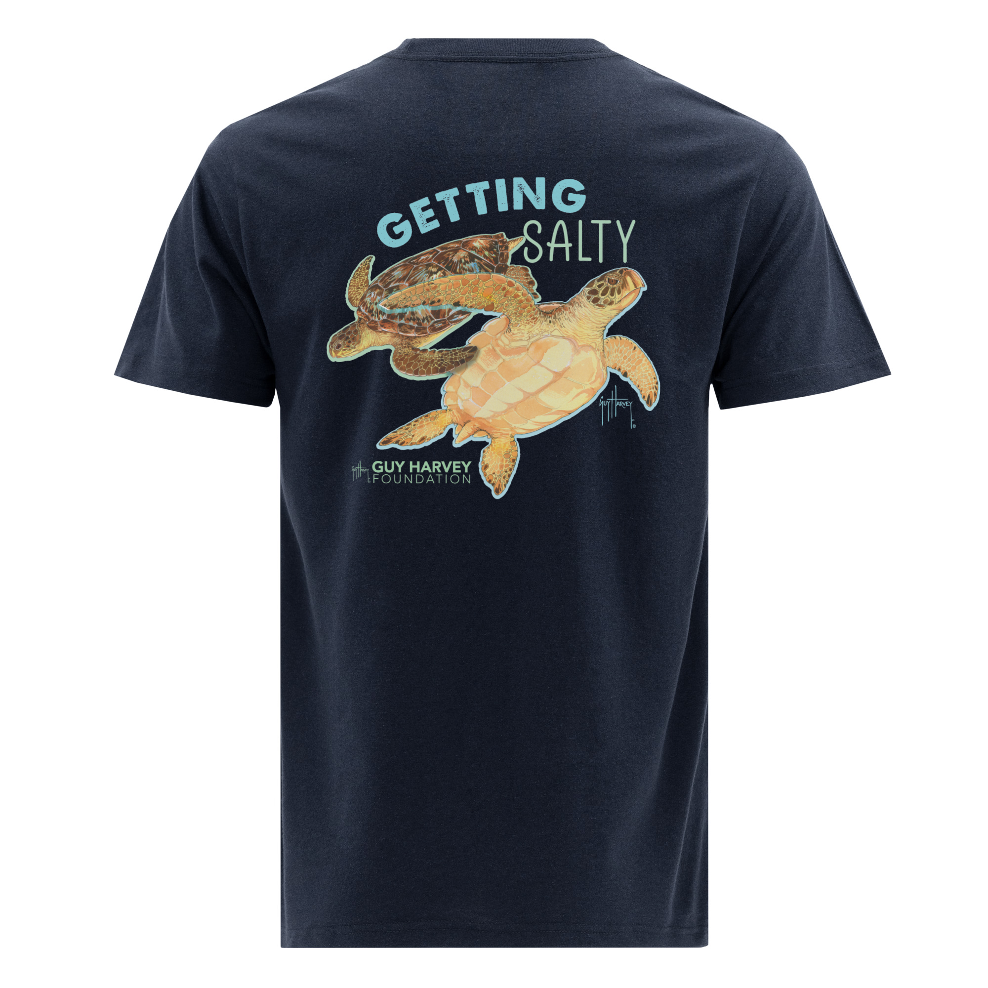 Guy Harvey Foundation Getting Salty Turtle Eco T-Shirt