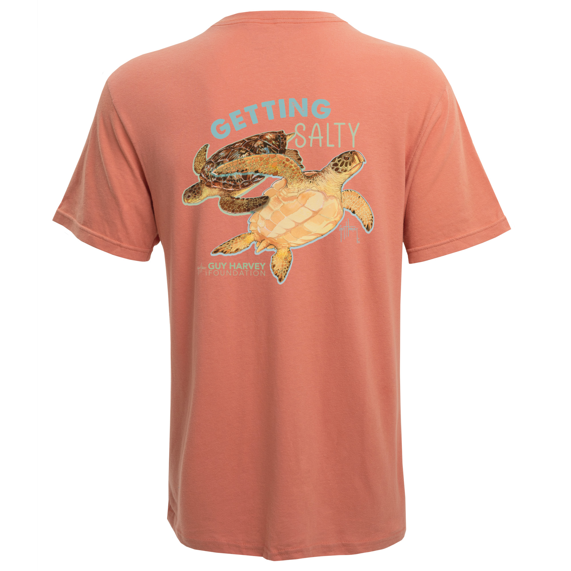 Guy Harvey Foundation Getting Salty Turtle Organic T-Shirt