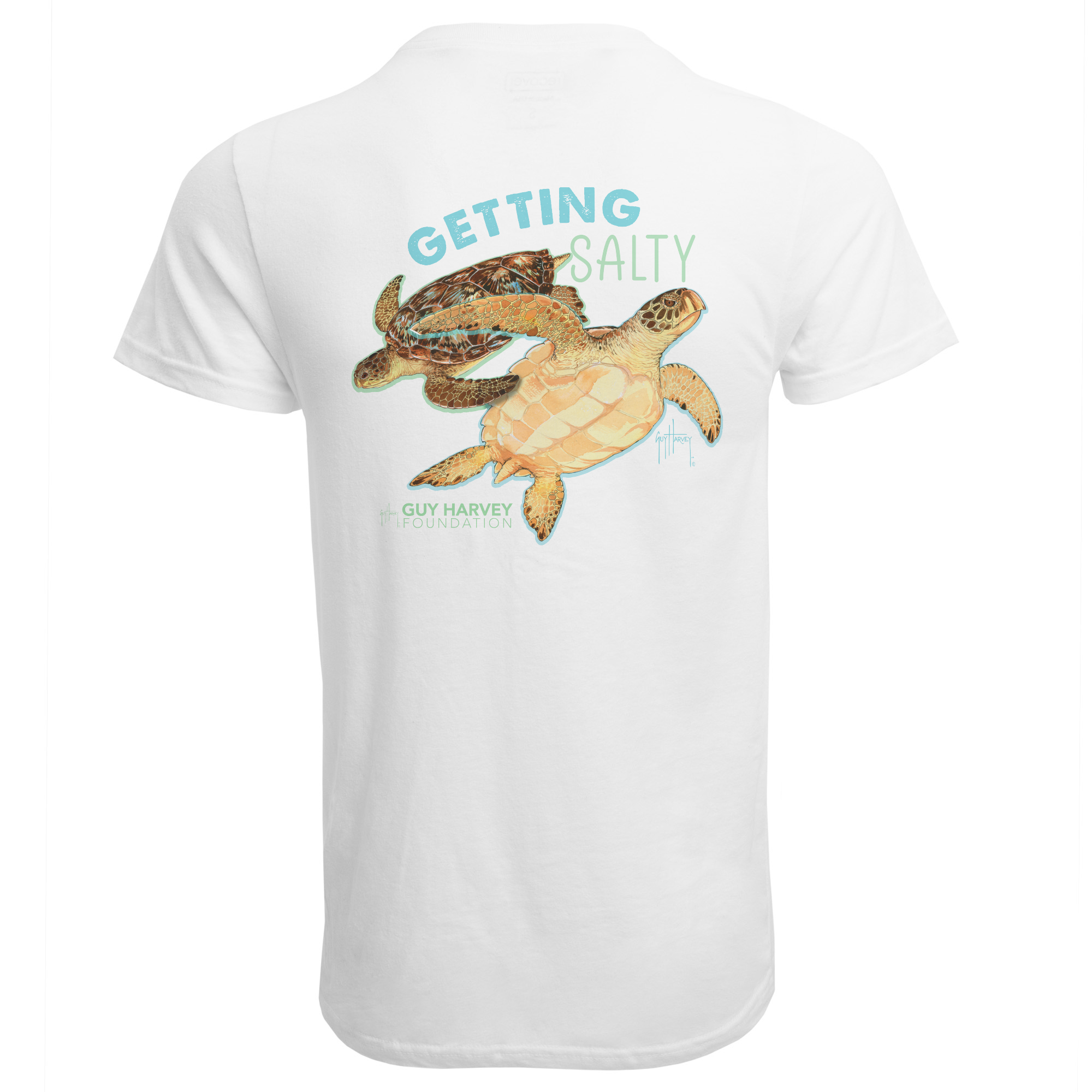 Guy Harvey Foundation Getting Salty Turtle Organic T-Shirt