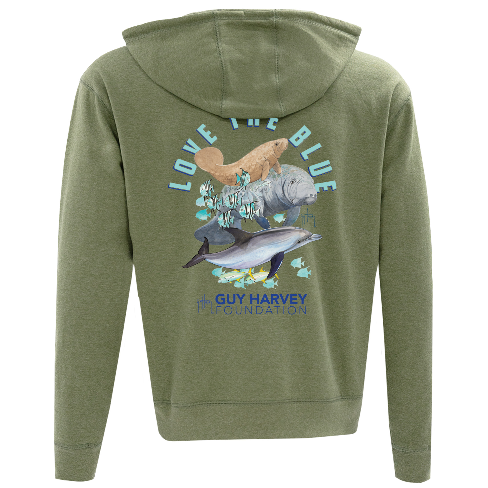Guy Harvey Foundation Manatee Zip Hoodie