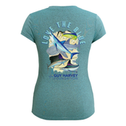 Guy Harvey Foundation Love the Blue Women's Sport T-Shirt