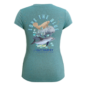 Guy Harvey Foundation Manatee Women's Sport T-Shirt