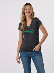 RD2200V - Women's Logo Sport V-Neck T-Shirt