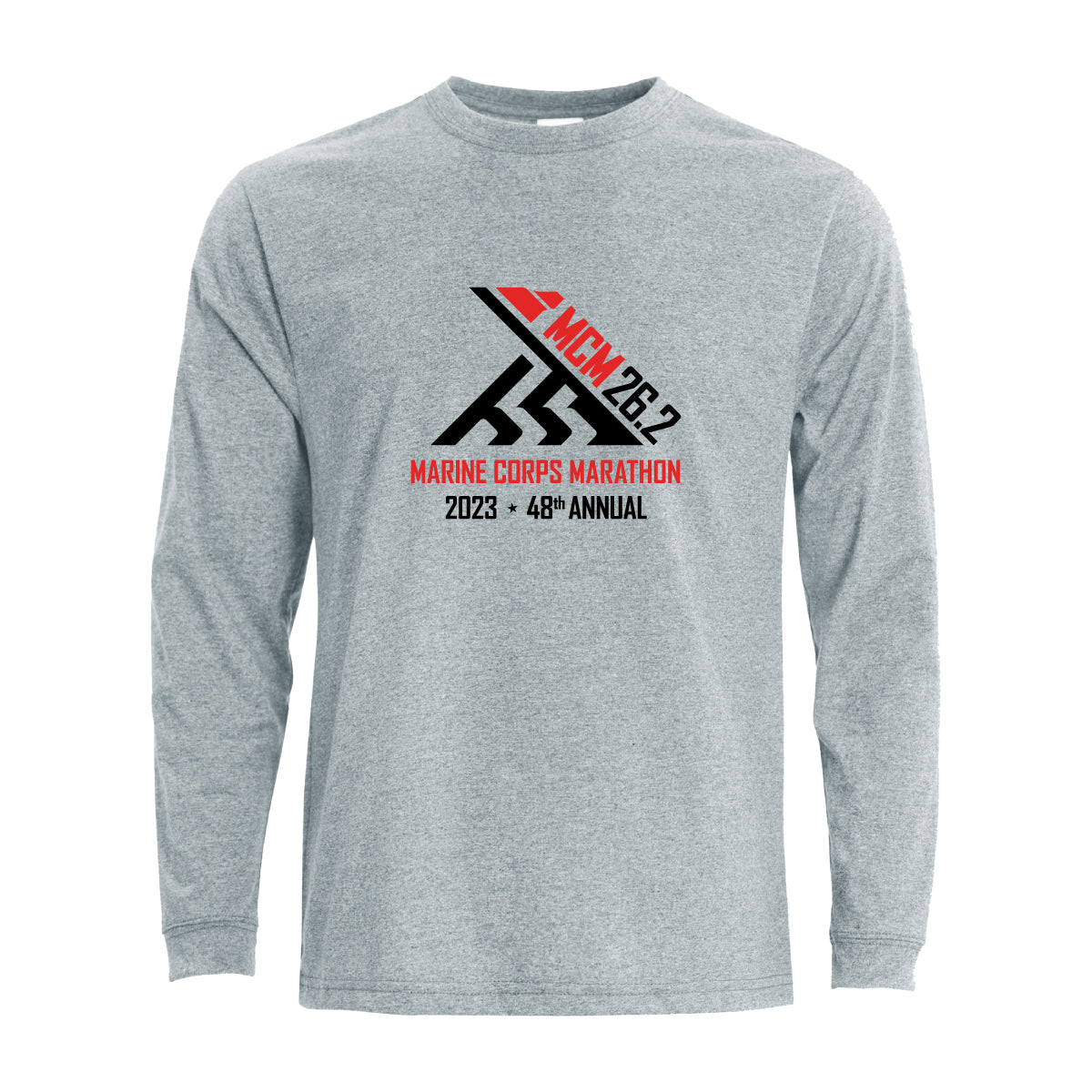 Gray Marine Corps Marathon 26.2 T-Shirt - The Marine Shop