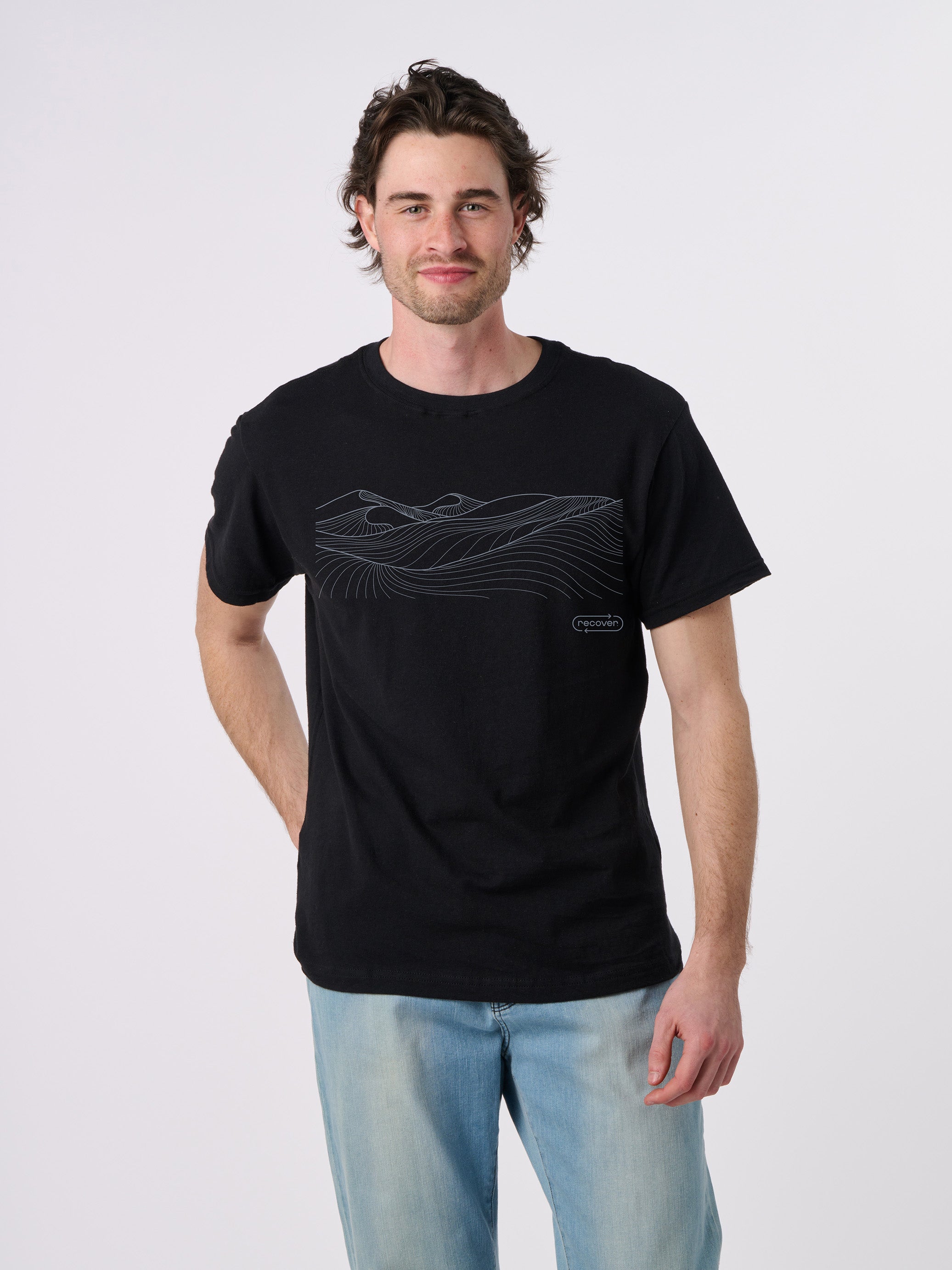 OG100 - Mountain Lines Organic Unisex Short Sleeve T-Shirt