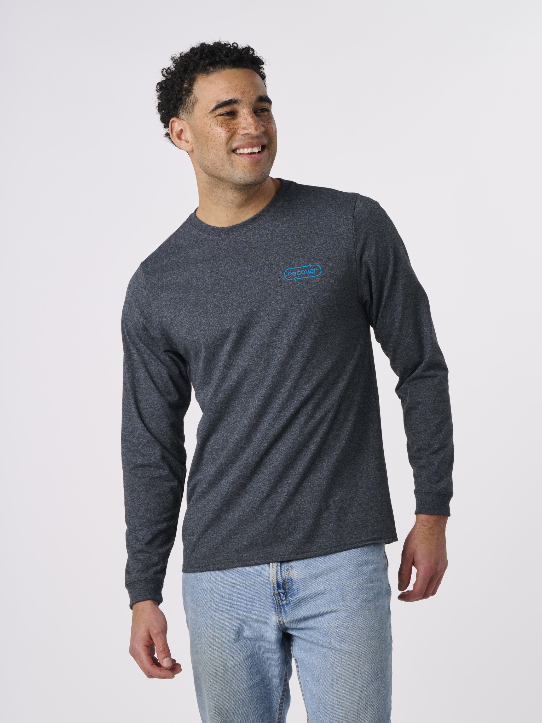 Tシャツ・カットソー IONSEOUL ISSUES Layered Over Long Sleeve Tee JE216 Men's Long-sleeve T-shirt with layered effect | Beige | Diesel