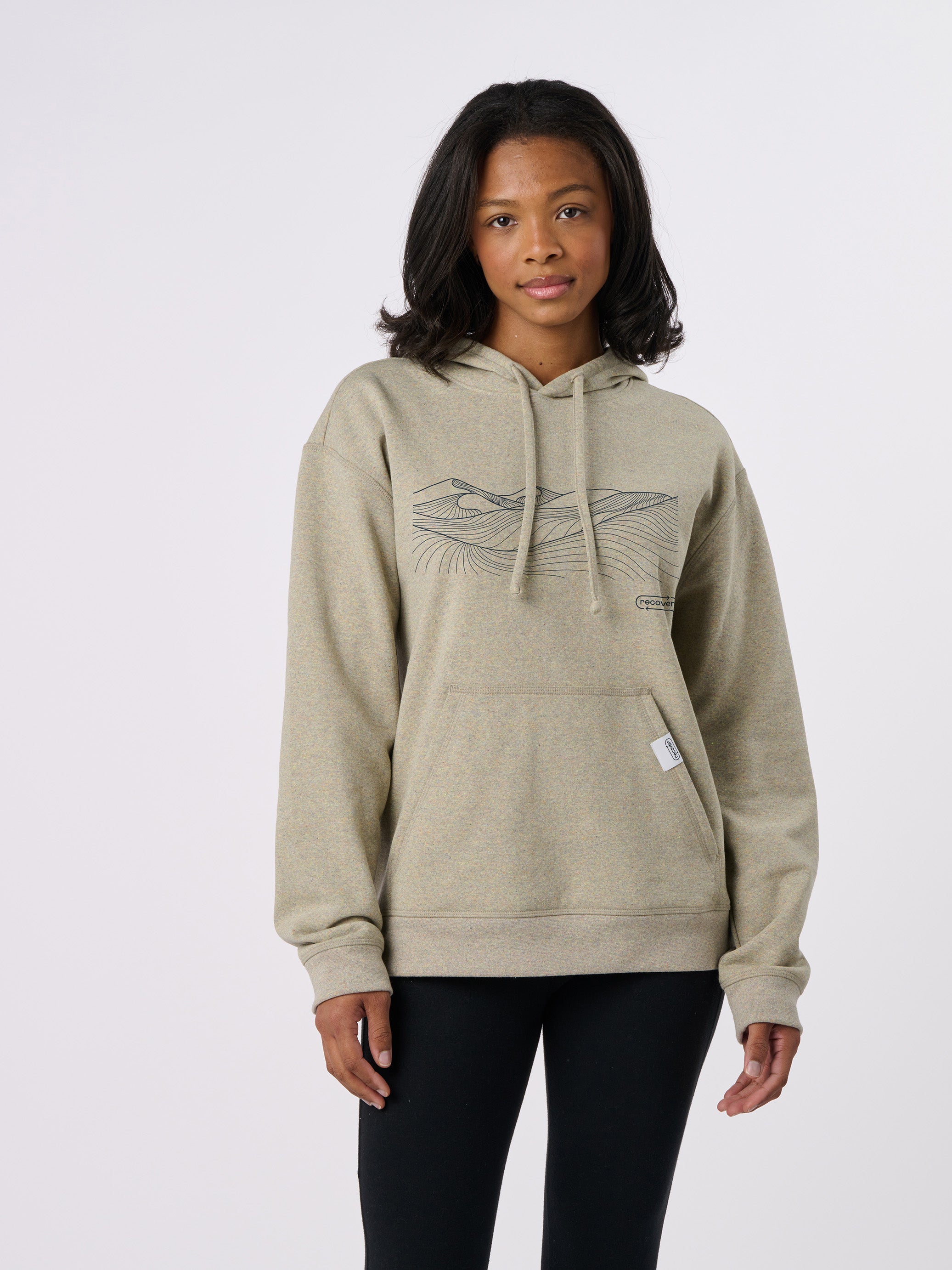 RC1093 - Mountain Lines Unisex Pullover Fleece Hoodie