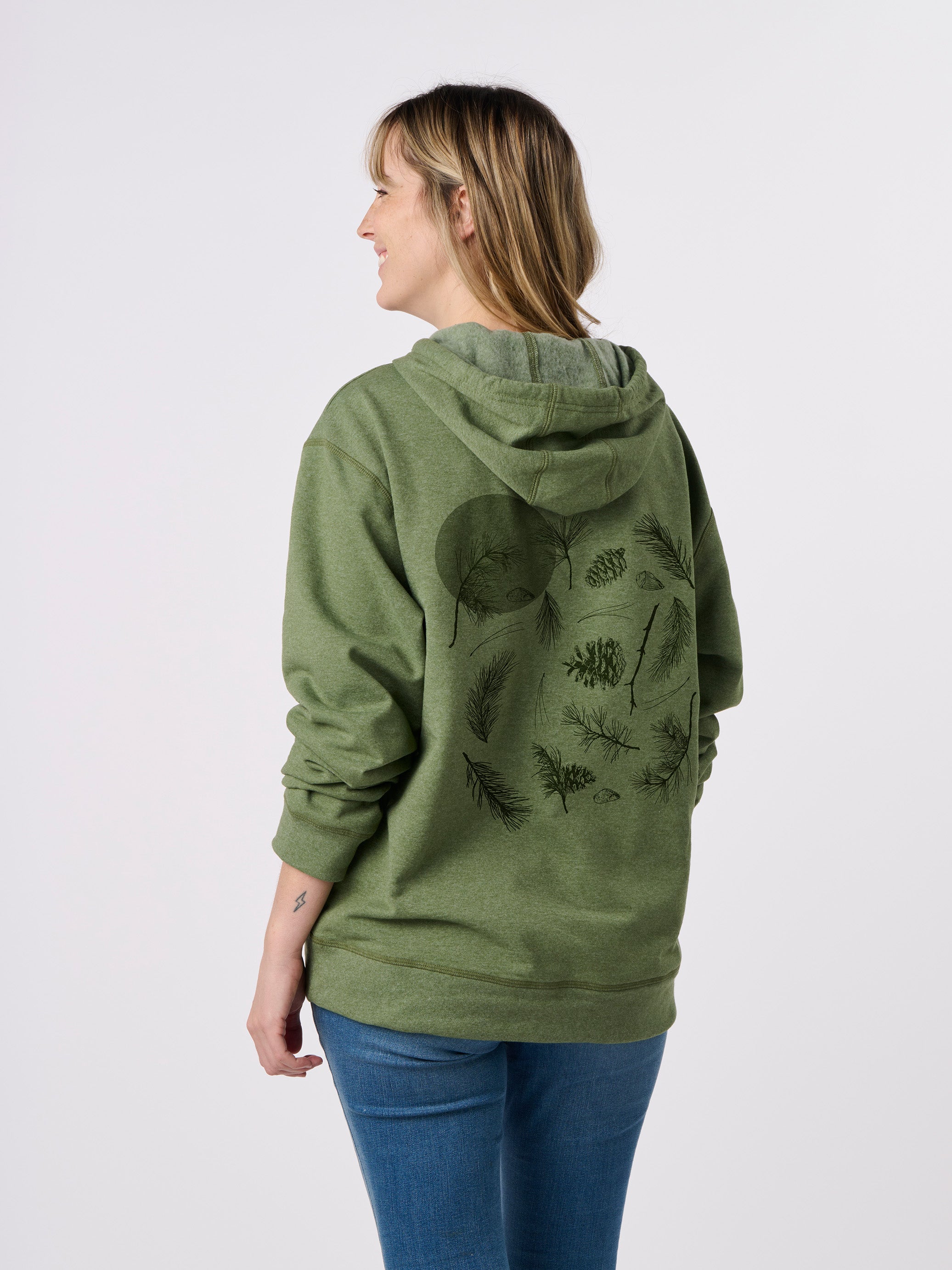 RC1093 - Pines Unisex Pullover Fleece Hoodie