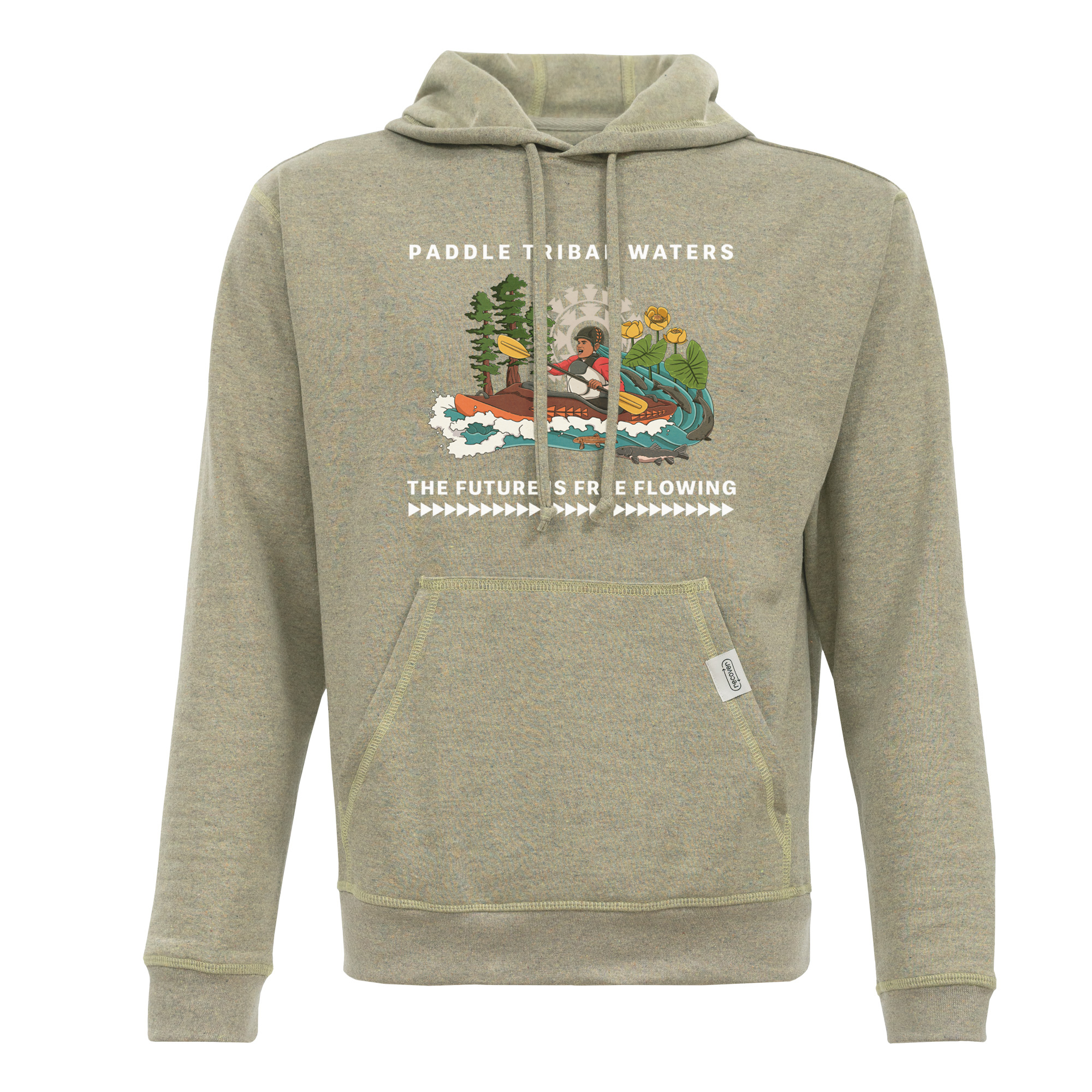 Paddle Tribal Waters Fleece Pullover Hoodie
