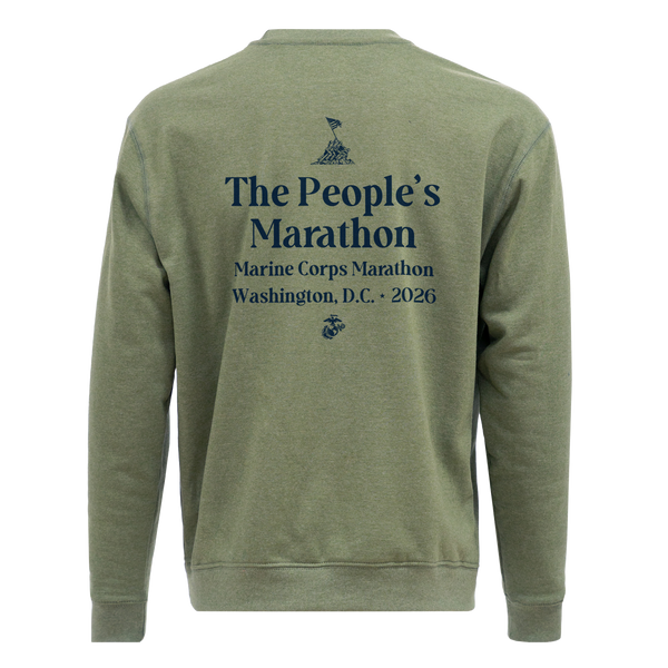 BRIEFING 新品　WS WARM LOGO LINE CREWNECK M MCM Limited Print - The People's Marathon Crewneck Sweatshirt