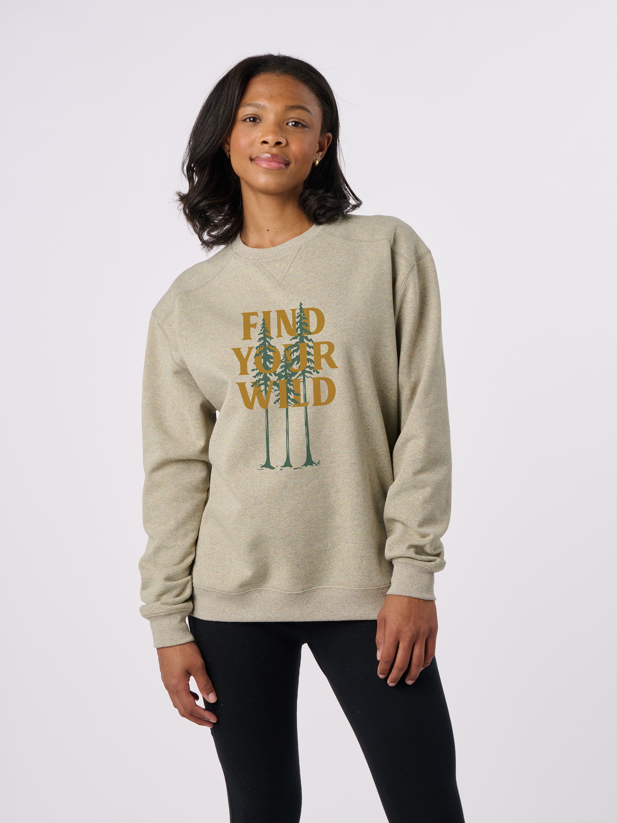RC1095 - Find Your Wild Fleece Crewneck Sweatshirt