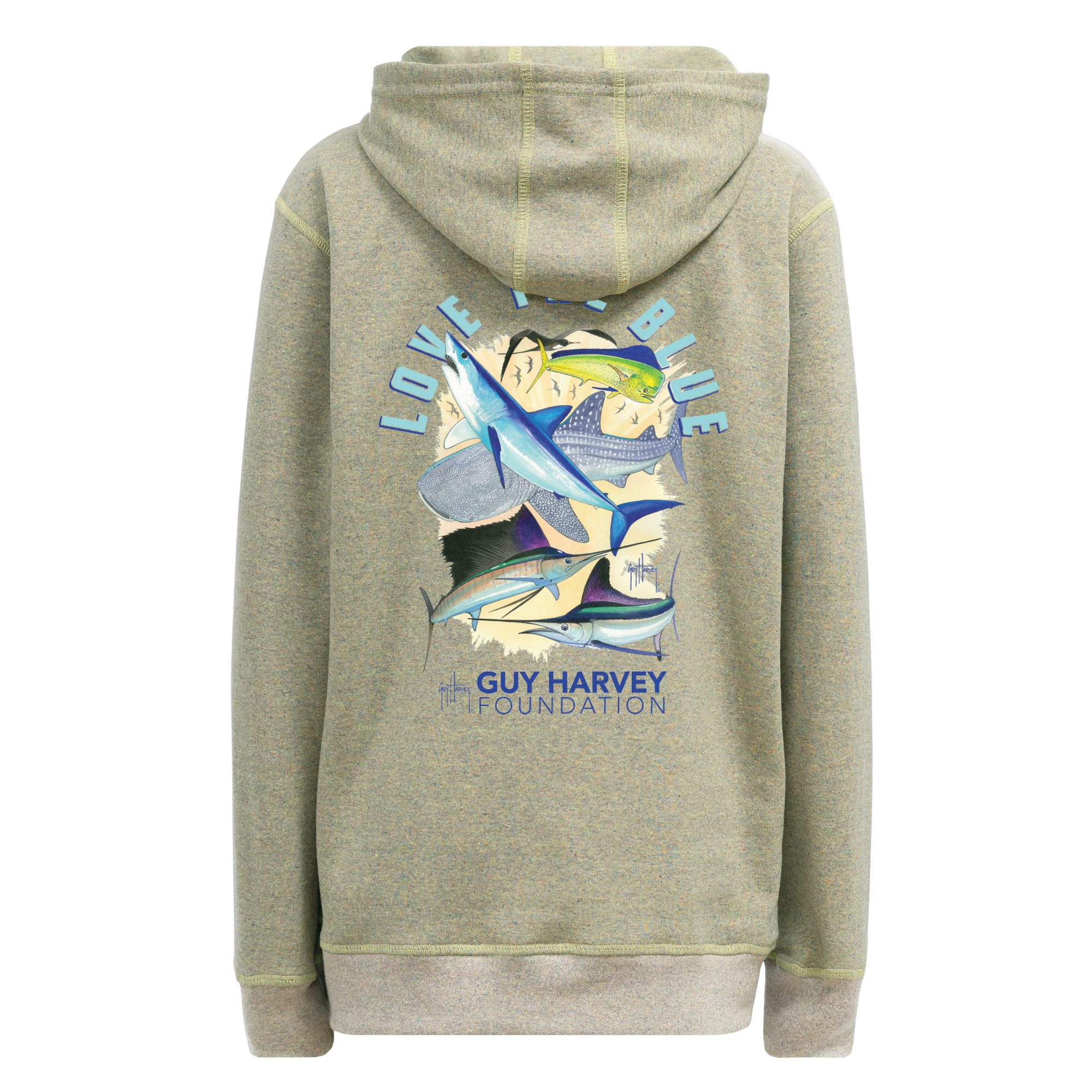 Guy Harvey Foundation Love the Blue Youth Pullover Hoodie