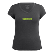 Runner Summer Women's Sport V-Neck T-Shirt