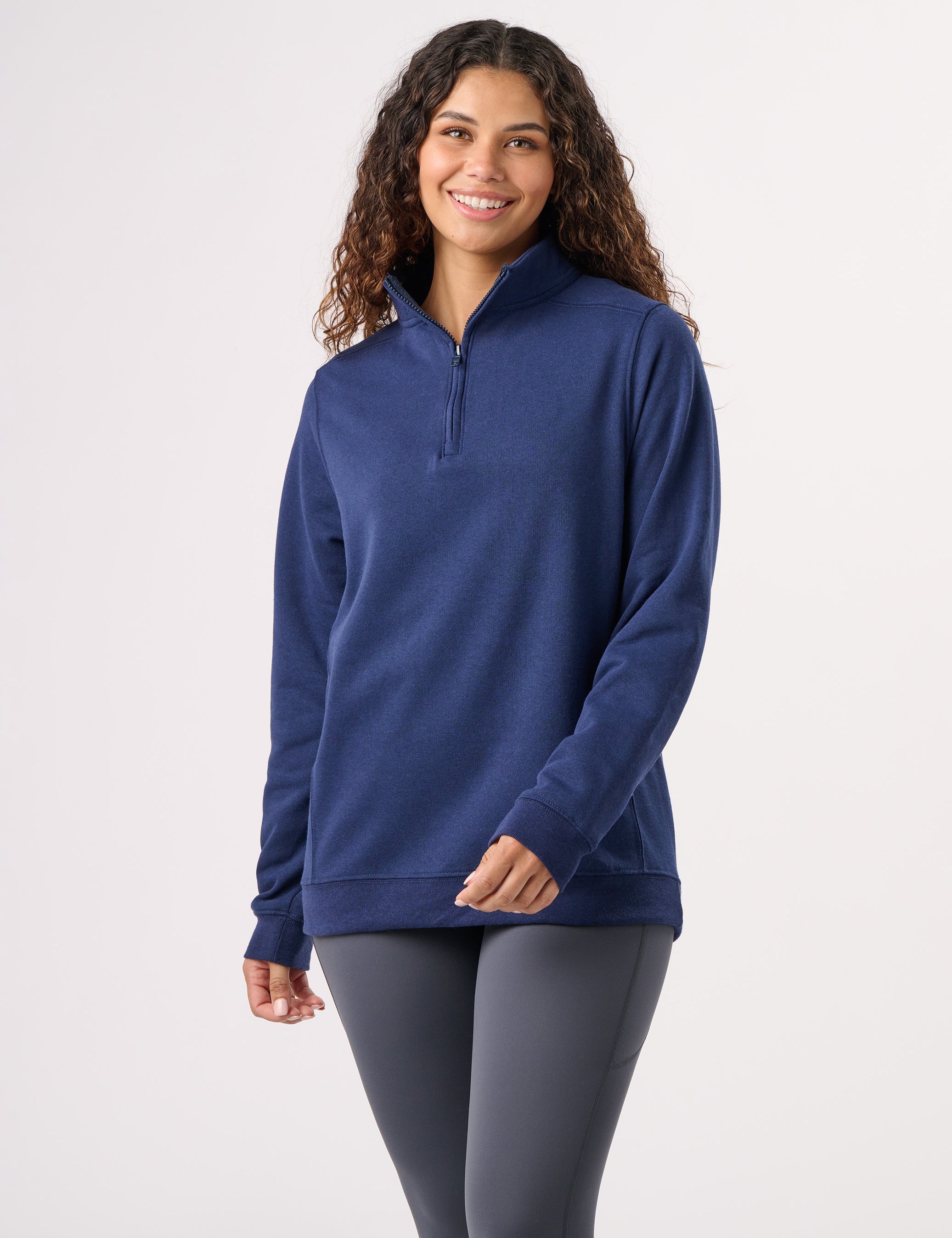 RECOVER_RC1096_UNISEX_QUARTER_ZIP_SWEATSHIRT_BLUE_1FRONT_W.jpg