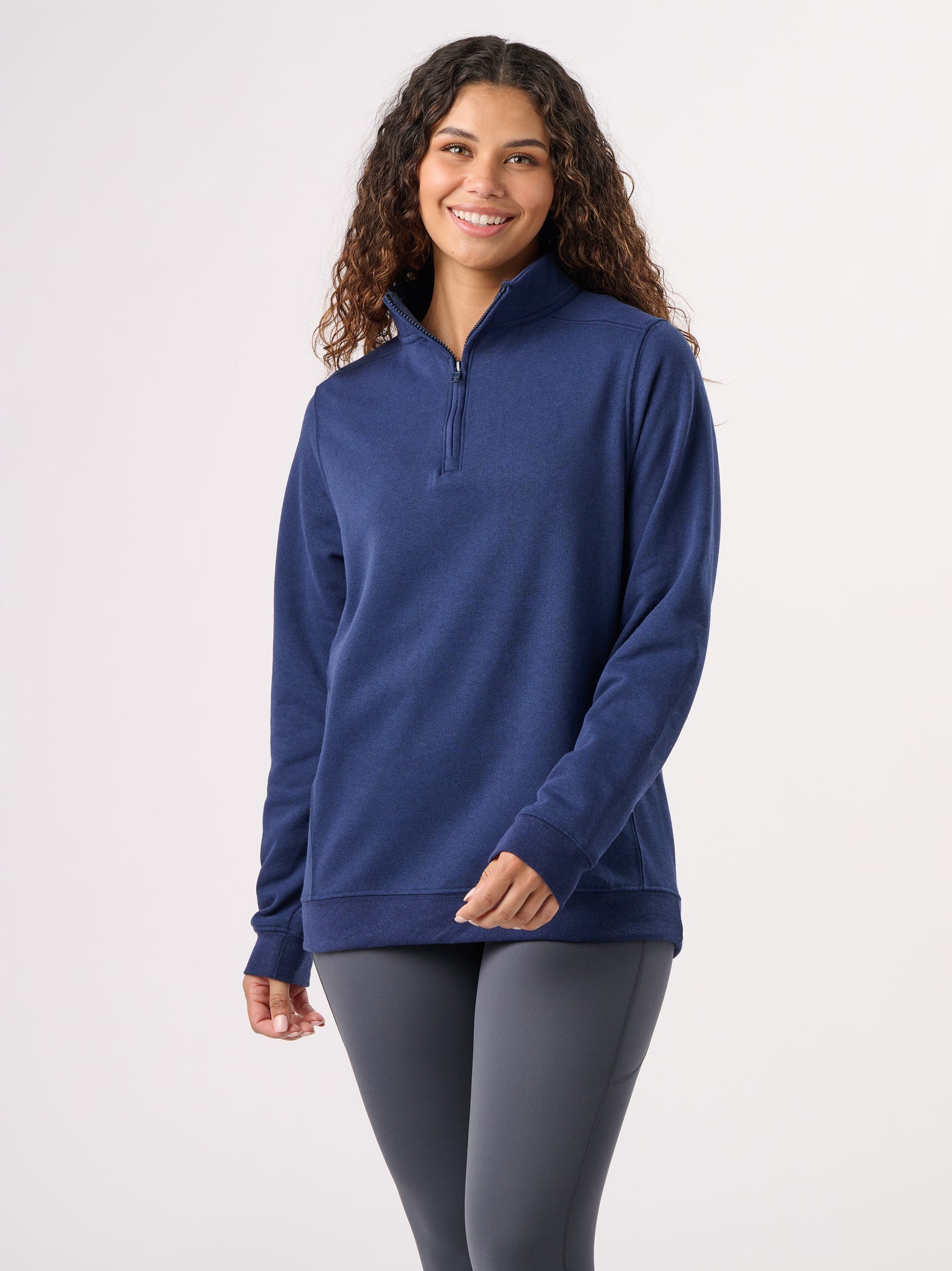 Sustainable Quarter Zip Sweatshirt | Eco-Friendly | Recycled