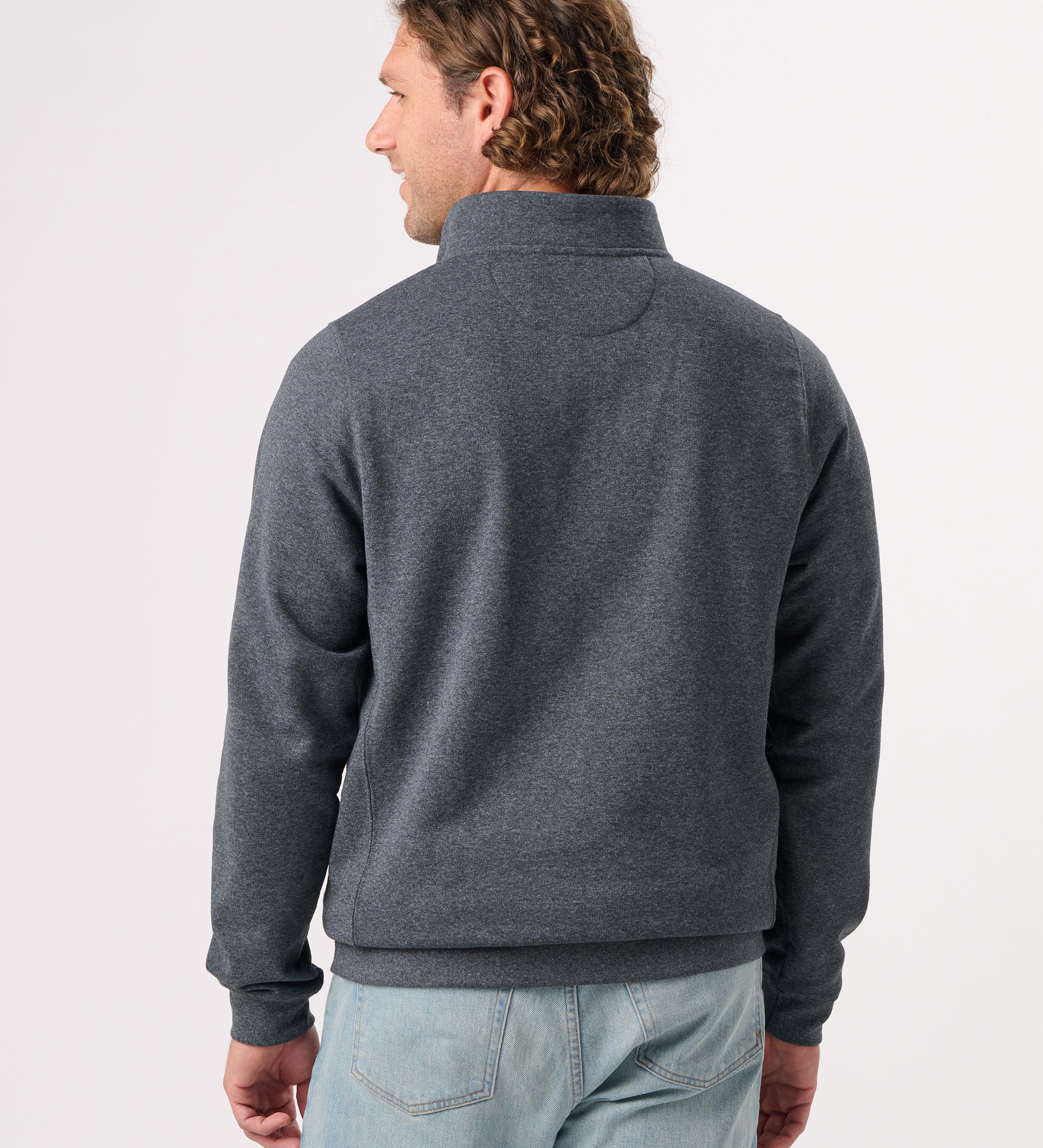 RECOVER_RC1096_UNISEX_QUARTER_ZIP_SWEATSHIRT_CHARCOAL_BACK.jpg