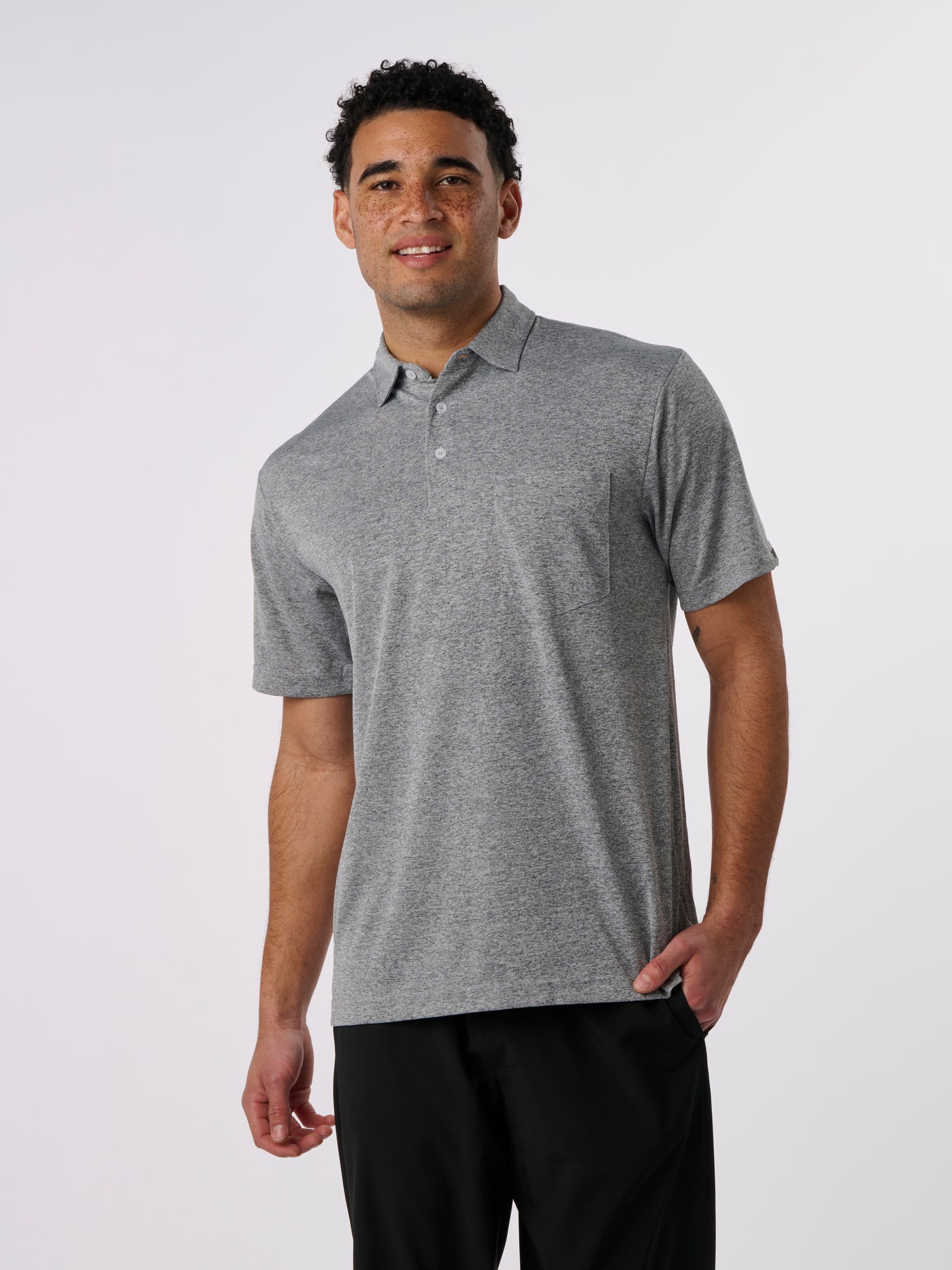 Men's Sustainable Polo Shirt, Eco-Friendly Golf Polo