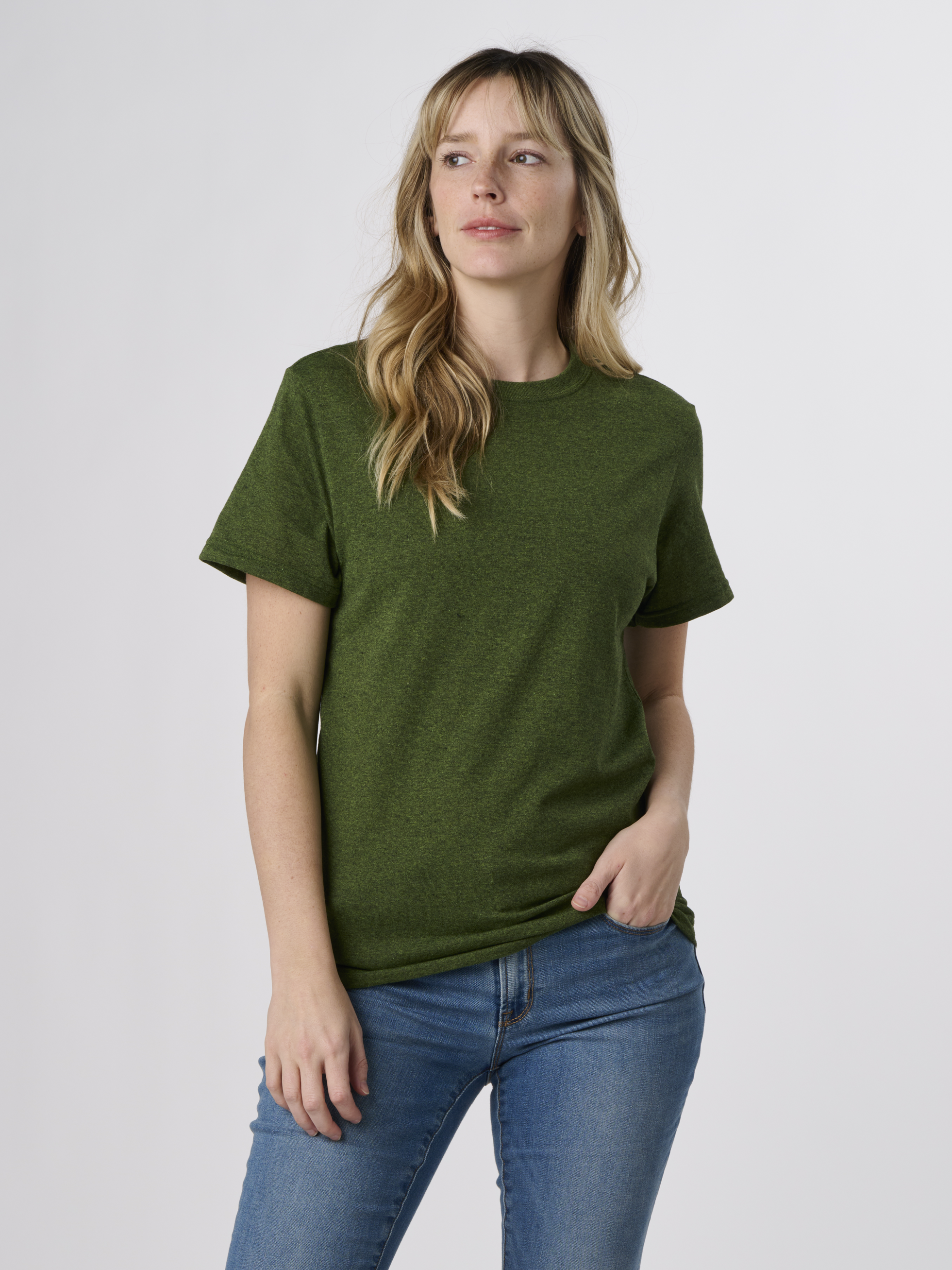 Alstyle Men's 100% Cotton Crew Neck T-Shirt 3-Pack - Basic Short Sleeve Tees (Pre-Shrunk)