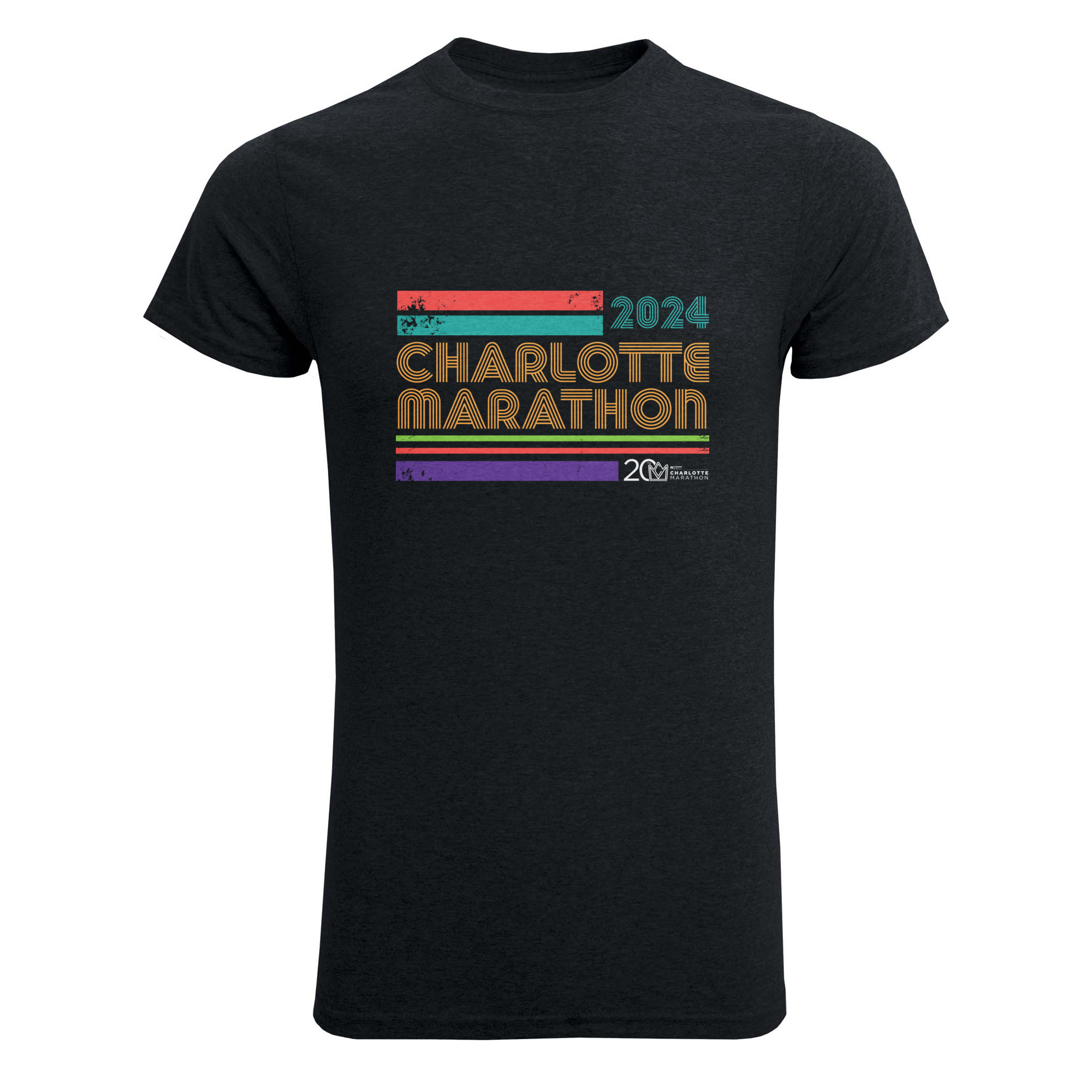 RS100 - Retro Charlotte Marathon Short Sleeve T-Shirt