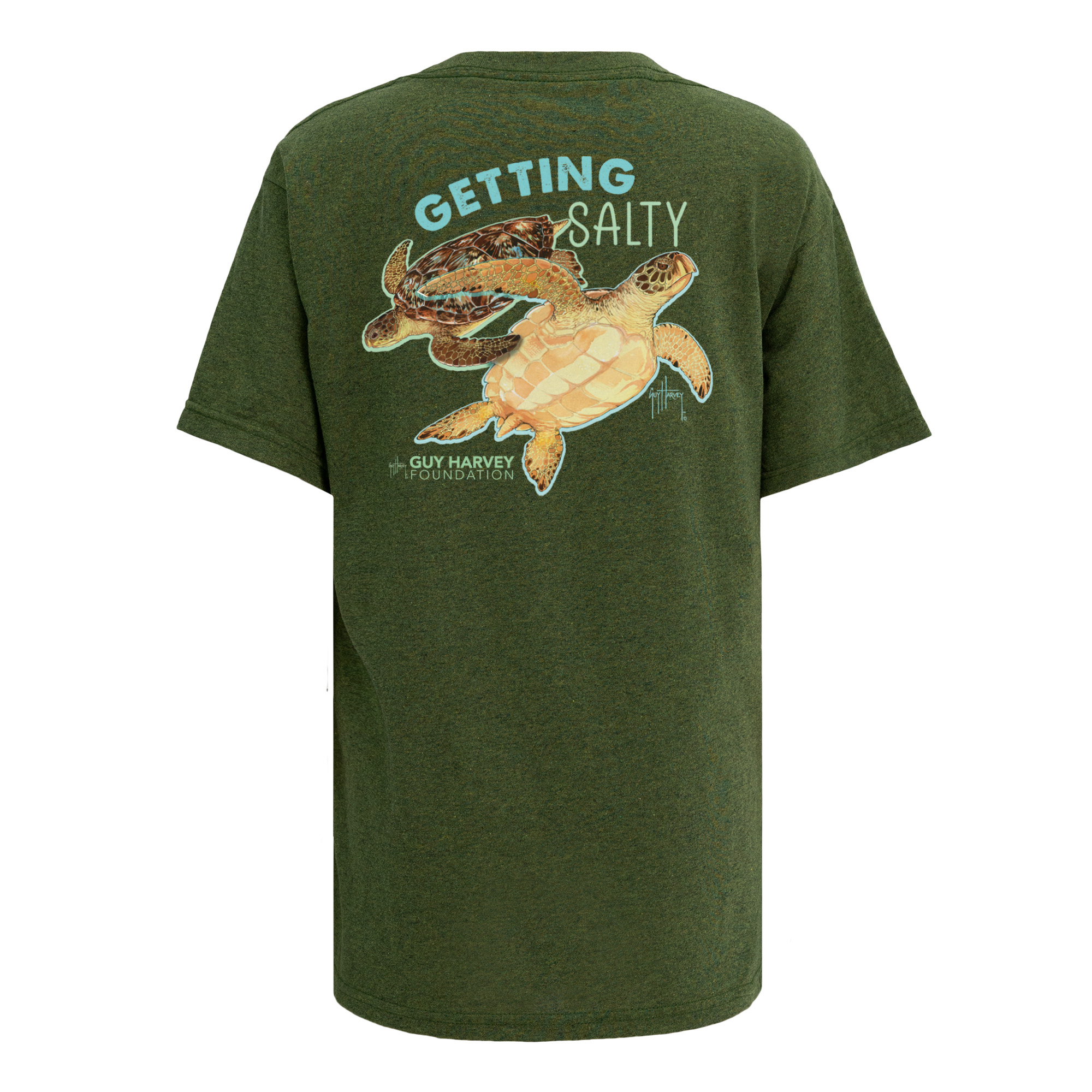 Guy Harvey Foundation Getting Salty Turtle Youth Classic T-Shirt