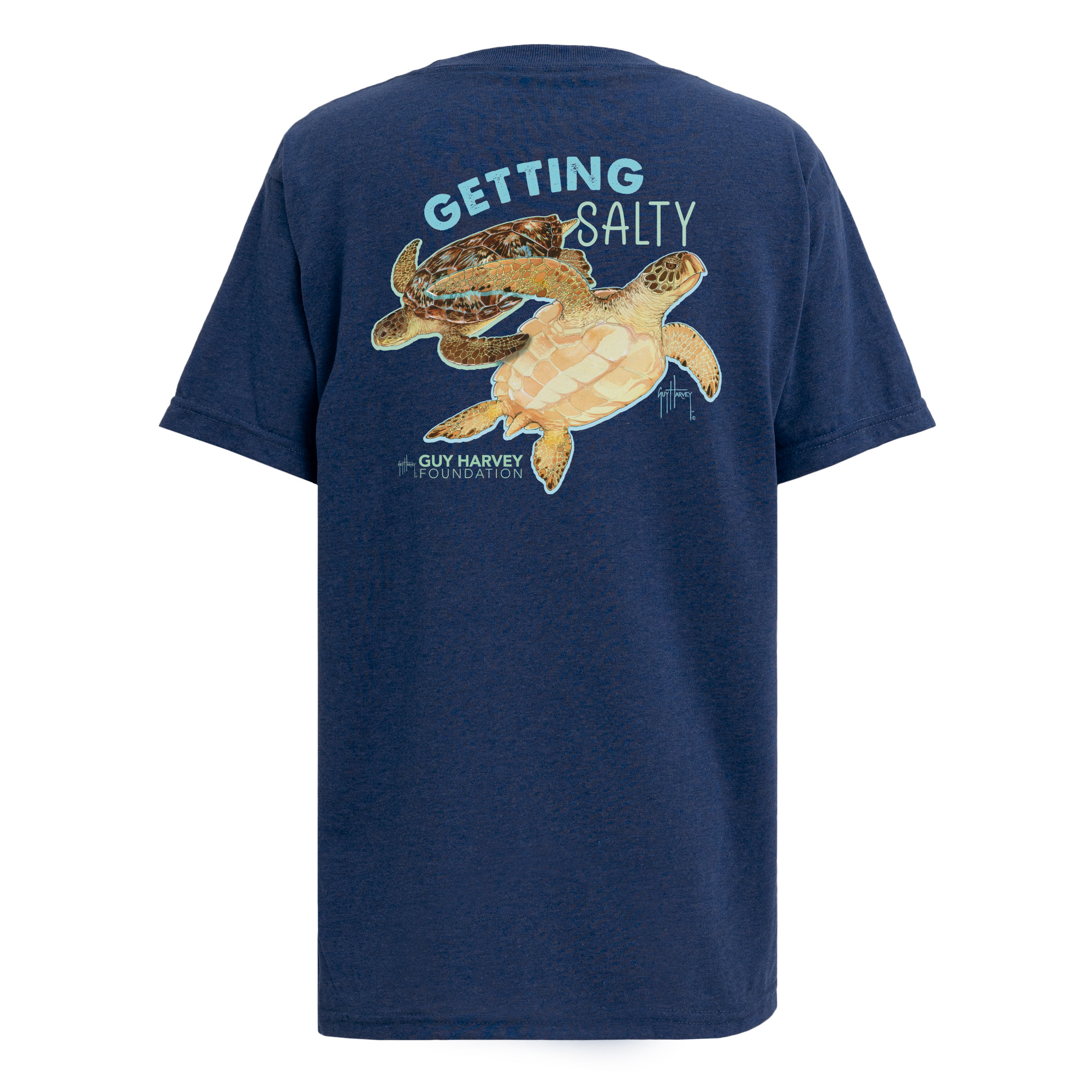 Guy Harvey Foundation Getting Salty Turtle Youth Classic T-Shirt