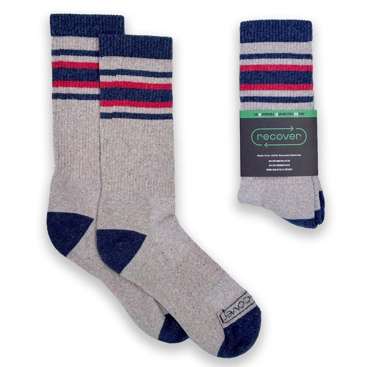 RA6100 -  Recover Socks - Stripe
