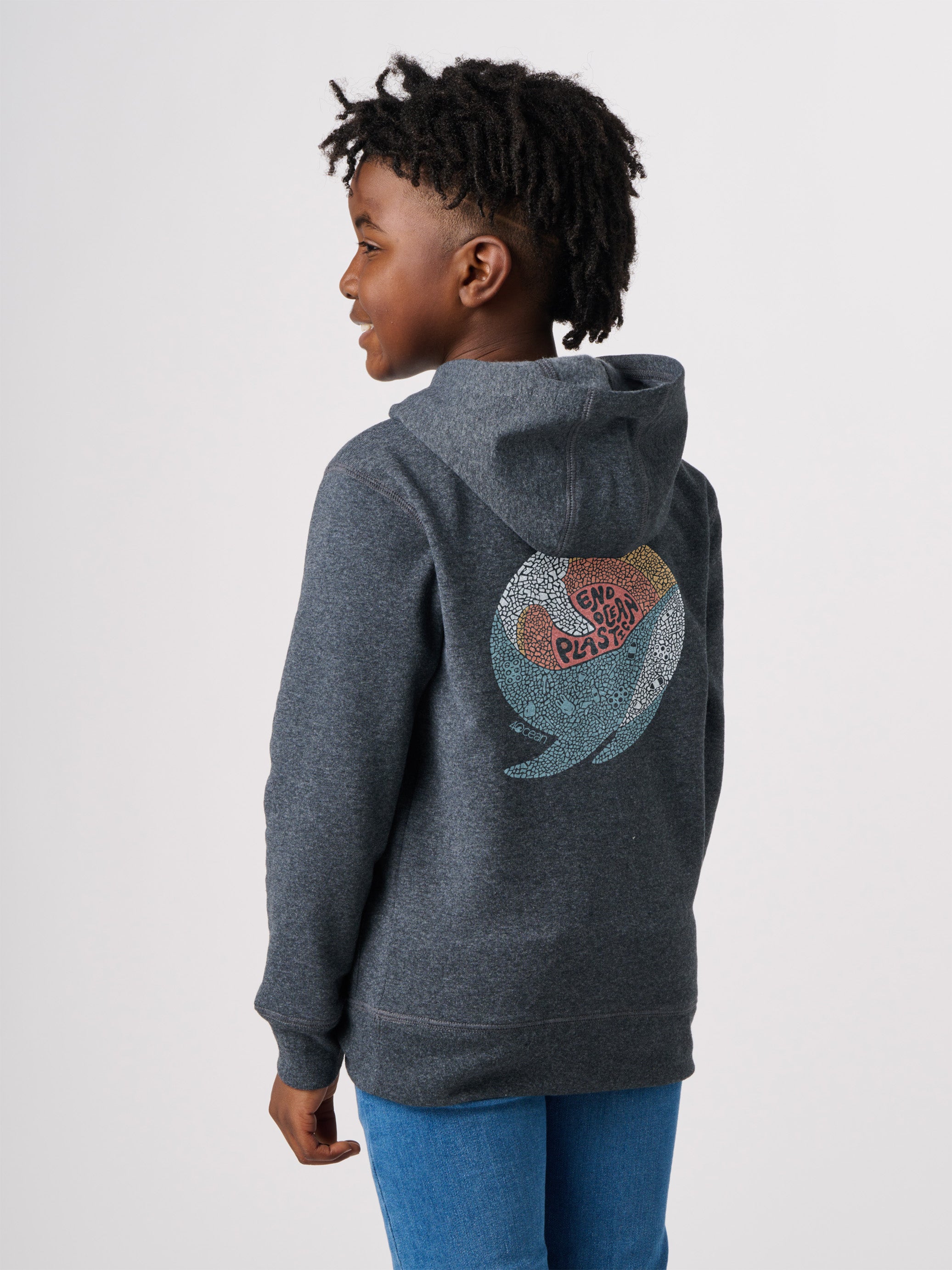 Whale Microplastic Youth Pullover Hoodie
