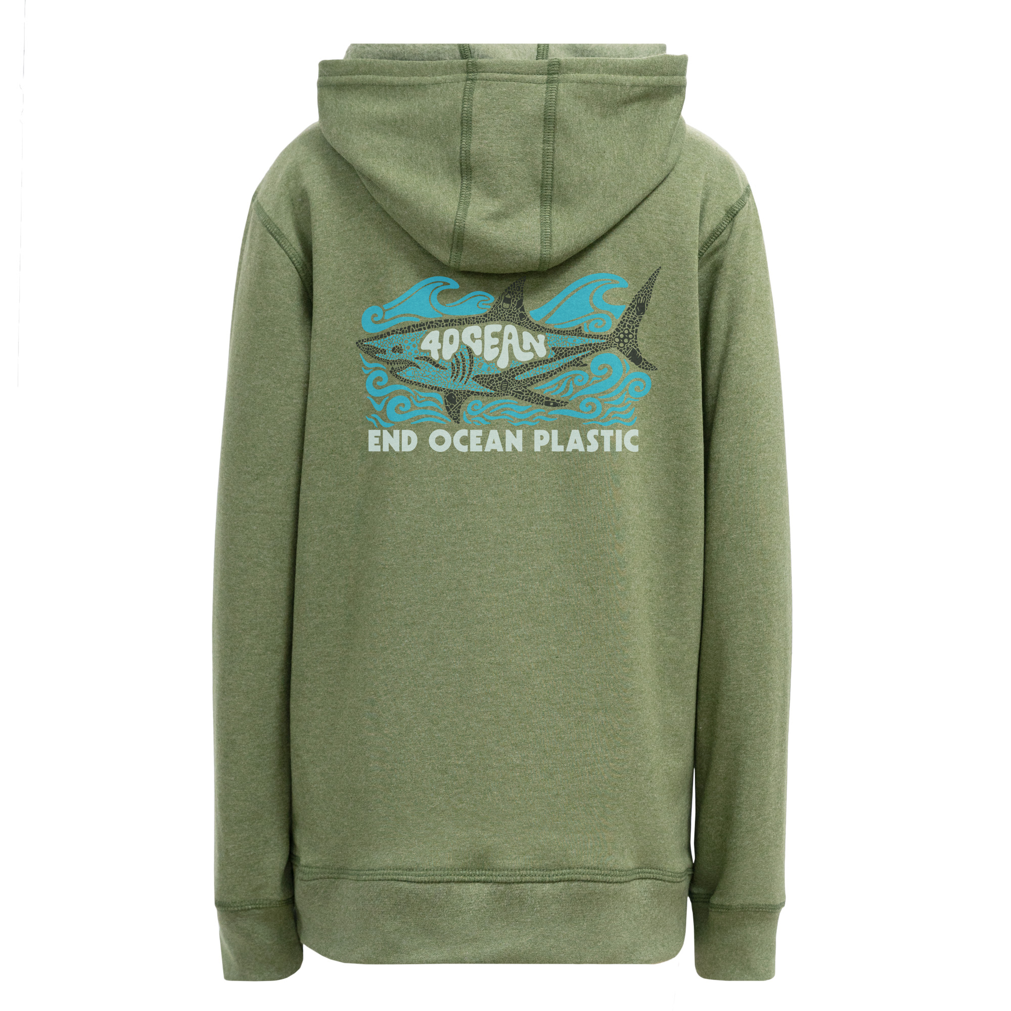 Shark Microplastic Youth Pullover Hoodie