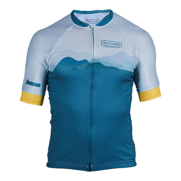 Blue cycling kit on sale